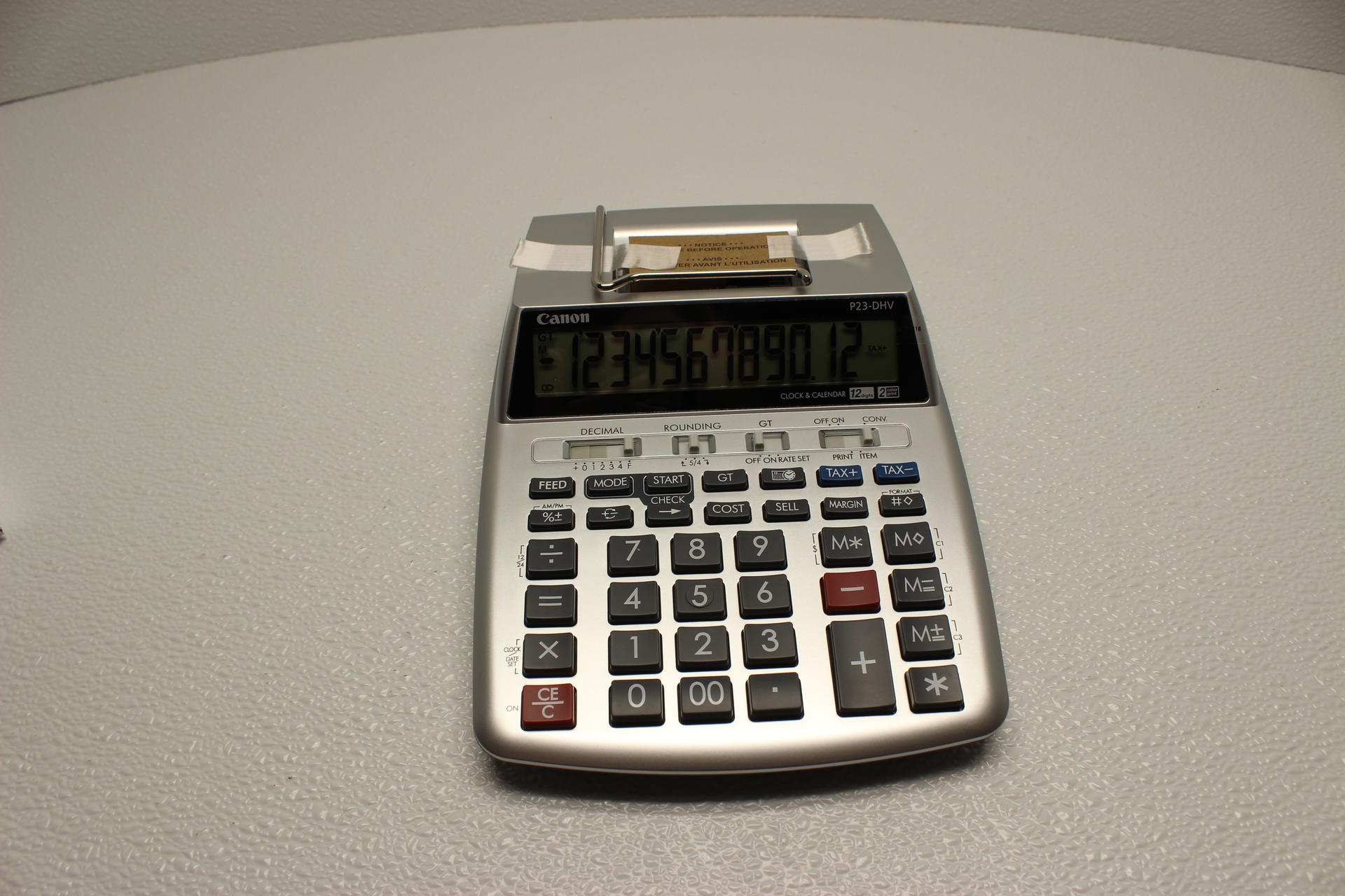 Calculator With Paper Roll Canon P23-dh V Manual NEW Canon P23