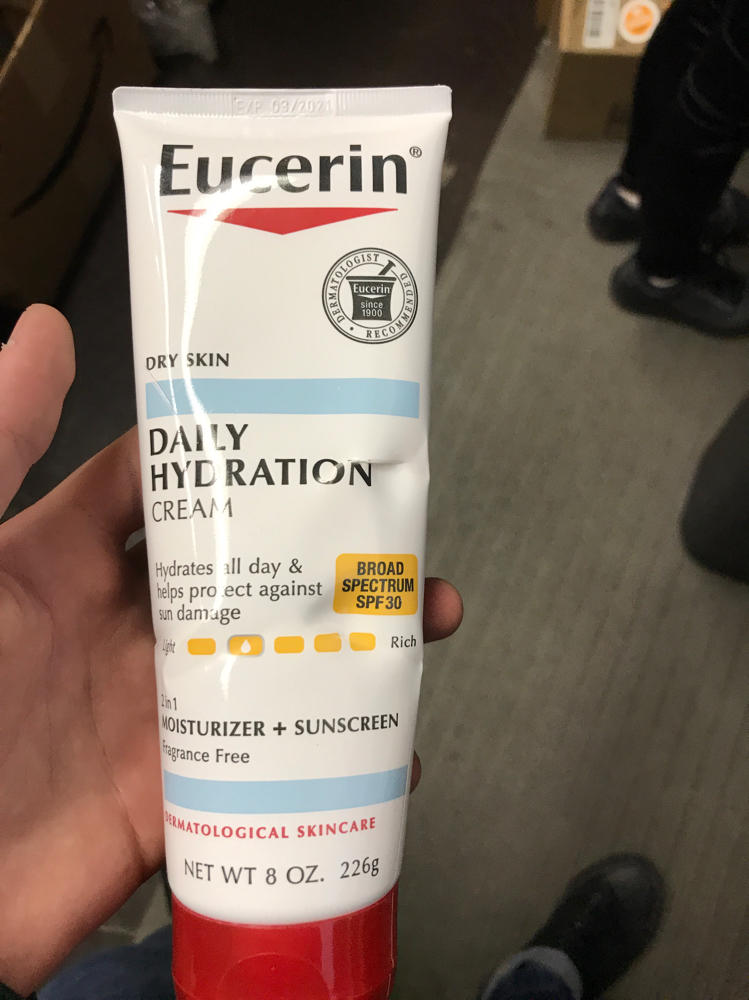Eucerin Daily Hydration Body Cream with SPF 30 Broad Spectrum Body