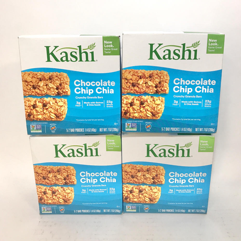 Kashi Crunchy Granola Bars Chocolate Chip Chia Vegan 4 Boxes (40 Bars) 12/26/20 18627100010 eBay
