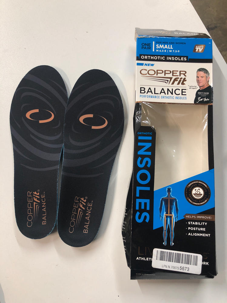 Copper Fit Balance Copper Infused Orthotic Insole, Small 754502035090