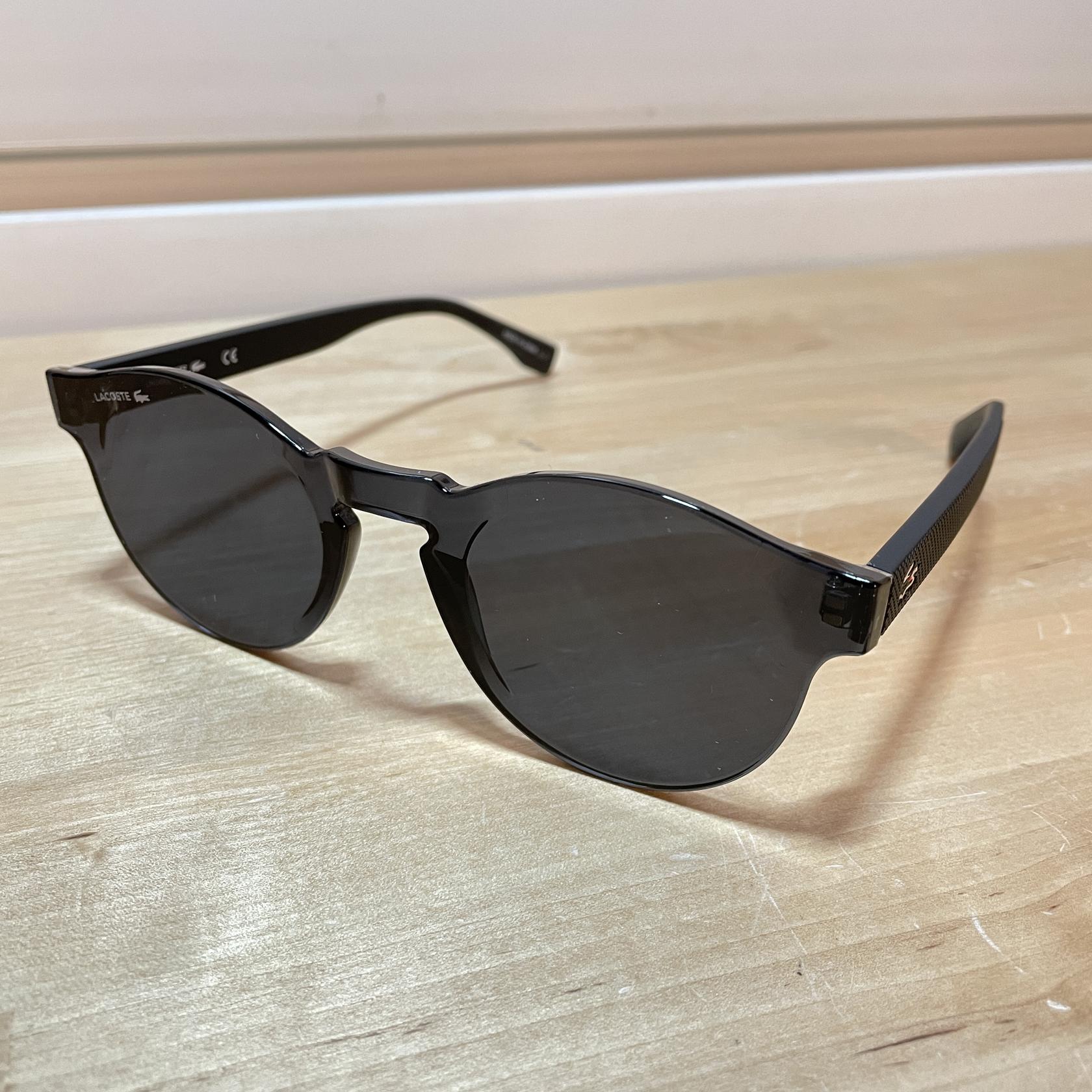 Lacoste L903S Shield Sunglasses, Matte Black/Grey Solid, 58 mm eBay