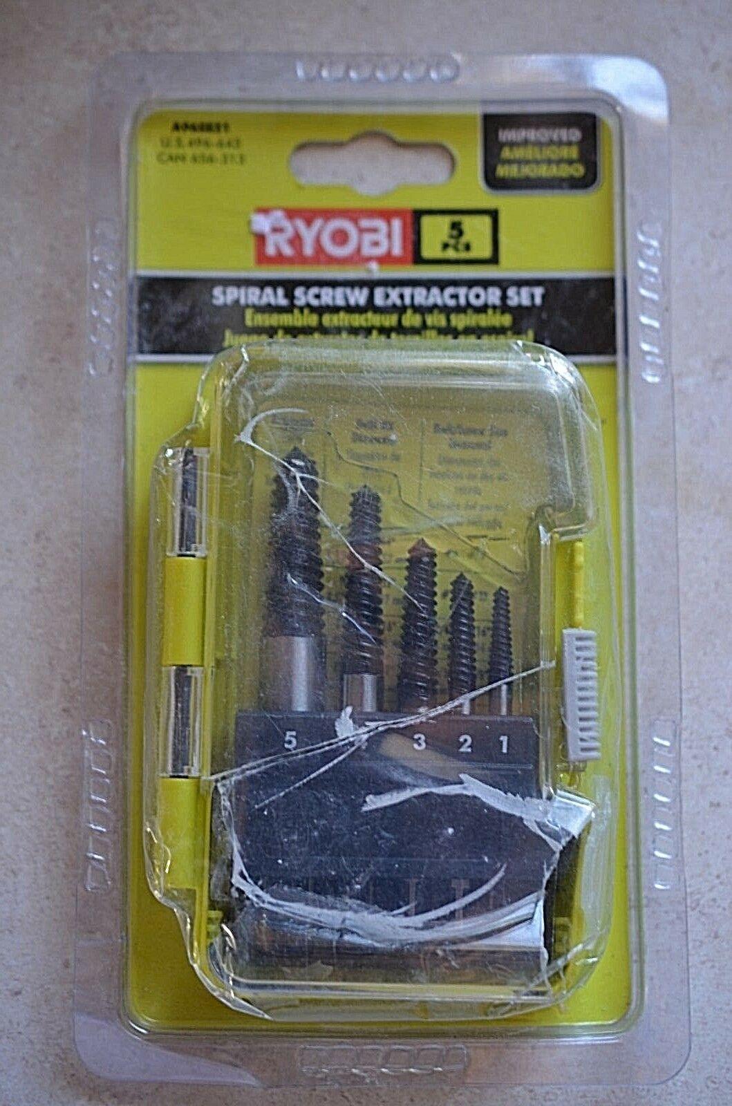 Ryobi A96SE51 Spiral Screw Extractor Set (5Piece) 33287164905 eBay