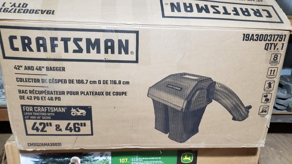 Craftsman CMXGZAMA30031 42Inch and 46Inch Lawn Mower Double Bagger