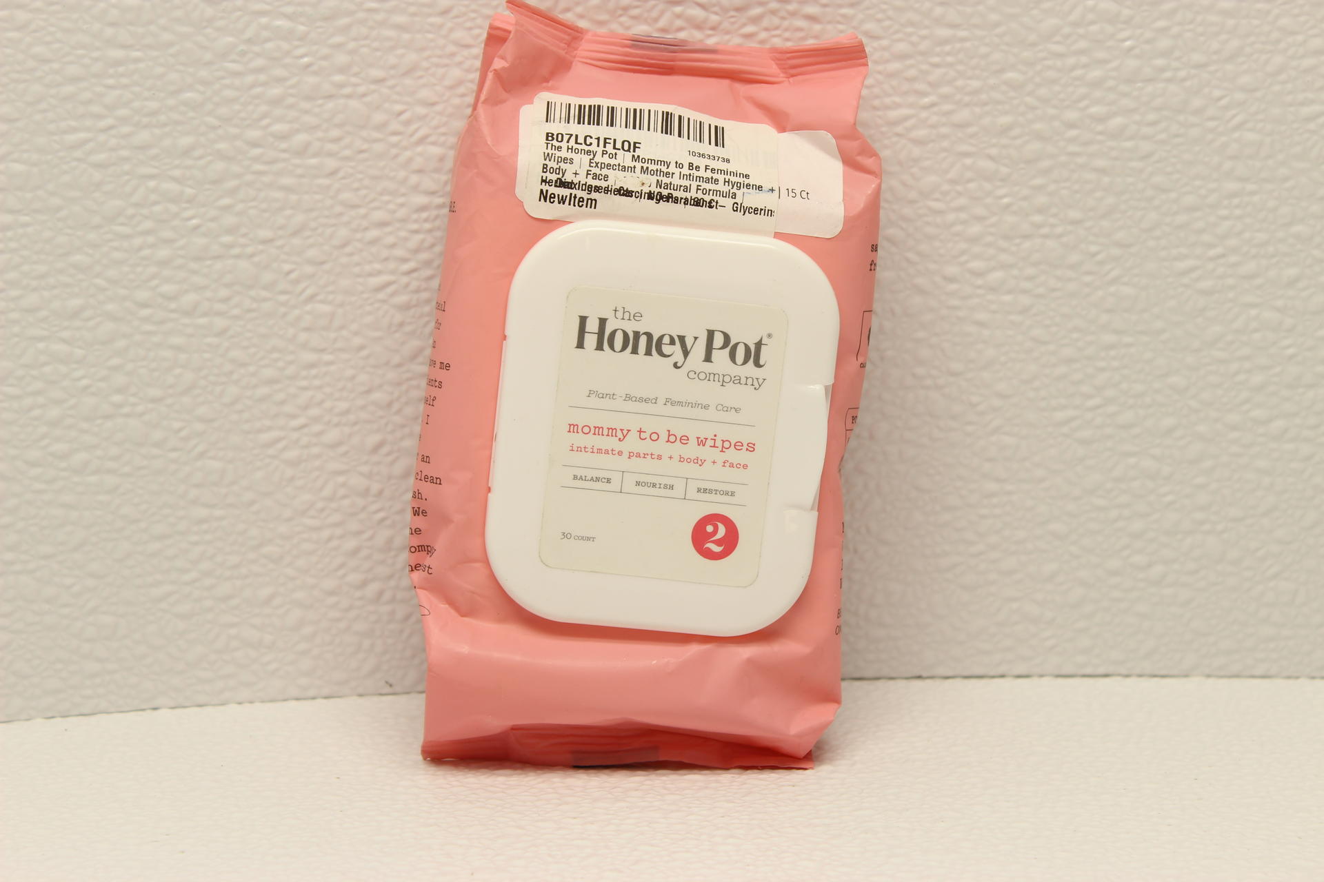 The Honey Pot Company Mommy to Be Intimate Wipes Plant Based Feminine