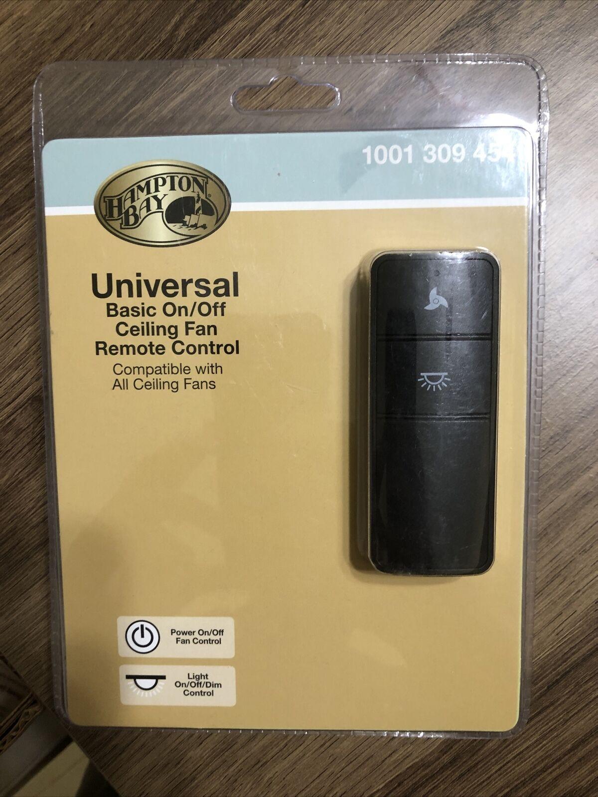 Hampton Bay Universal Ceiling Fan Basic Remote Control Model 68101