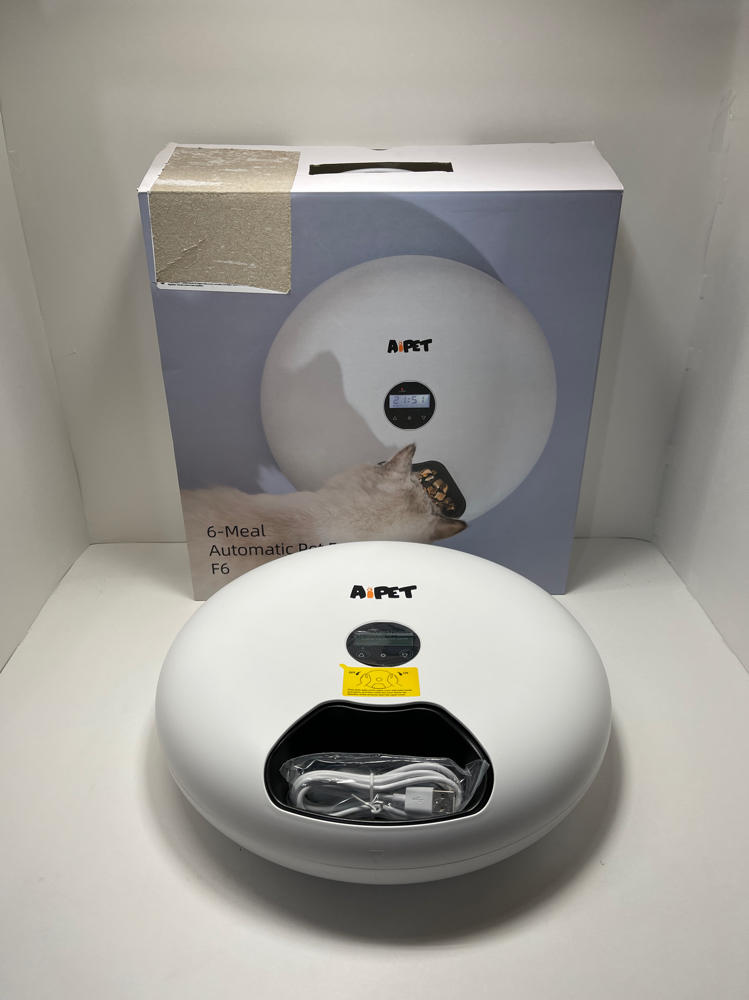 AIPET Automatic Pet Feeder for Dogs and Cats, 6 Meals Programmable