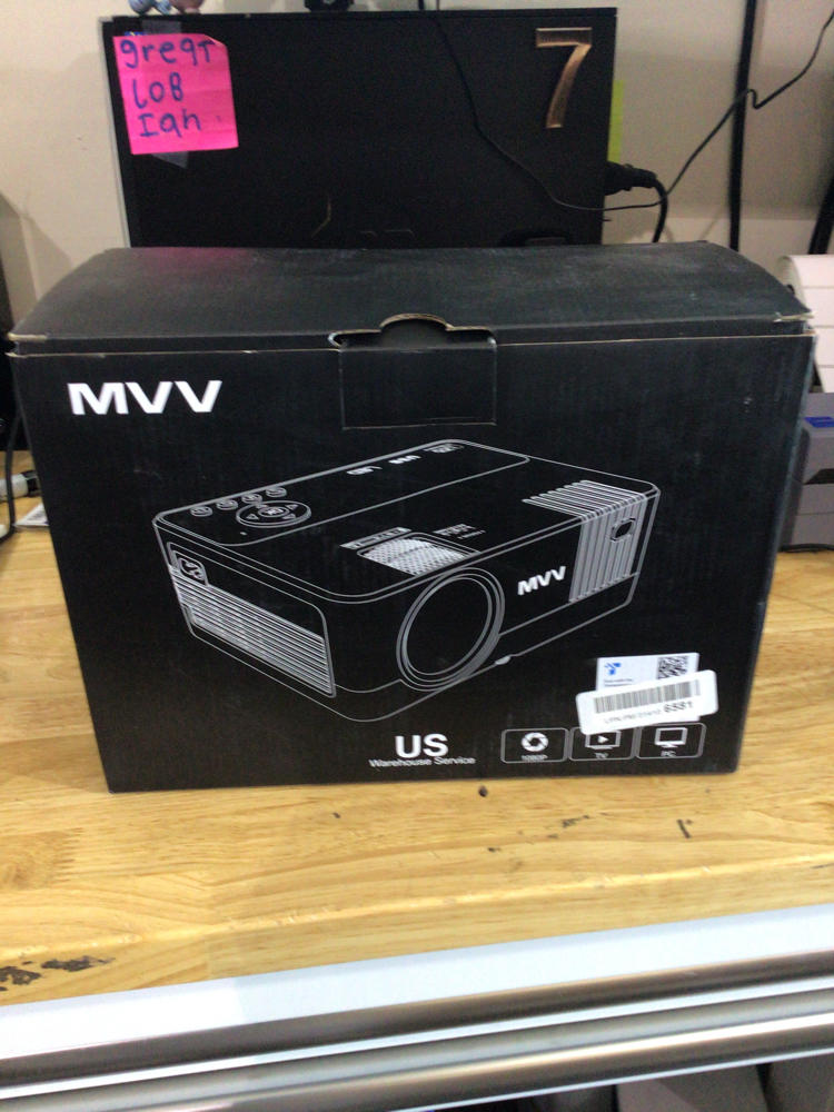 MVV Mini Projector, Bundle [Outdoor Projector with Screen] 1080P