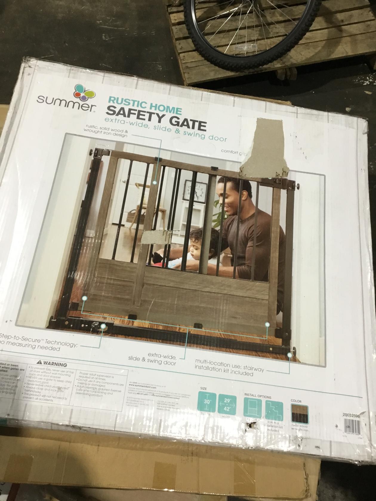 rustic home safety gate