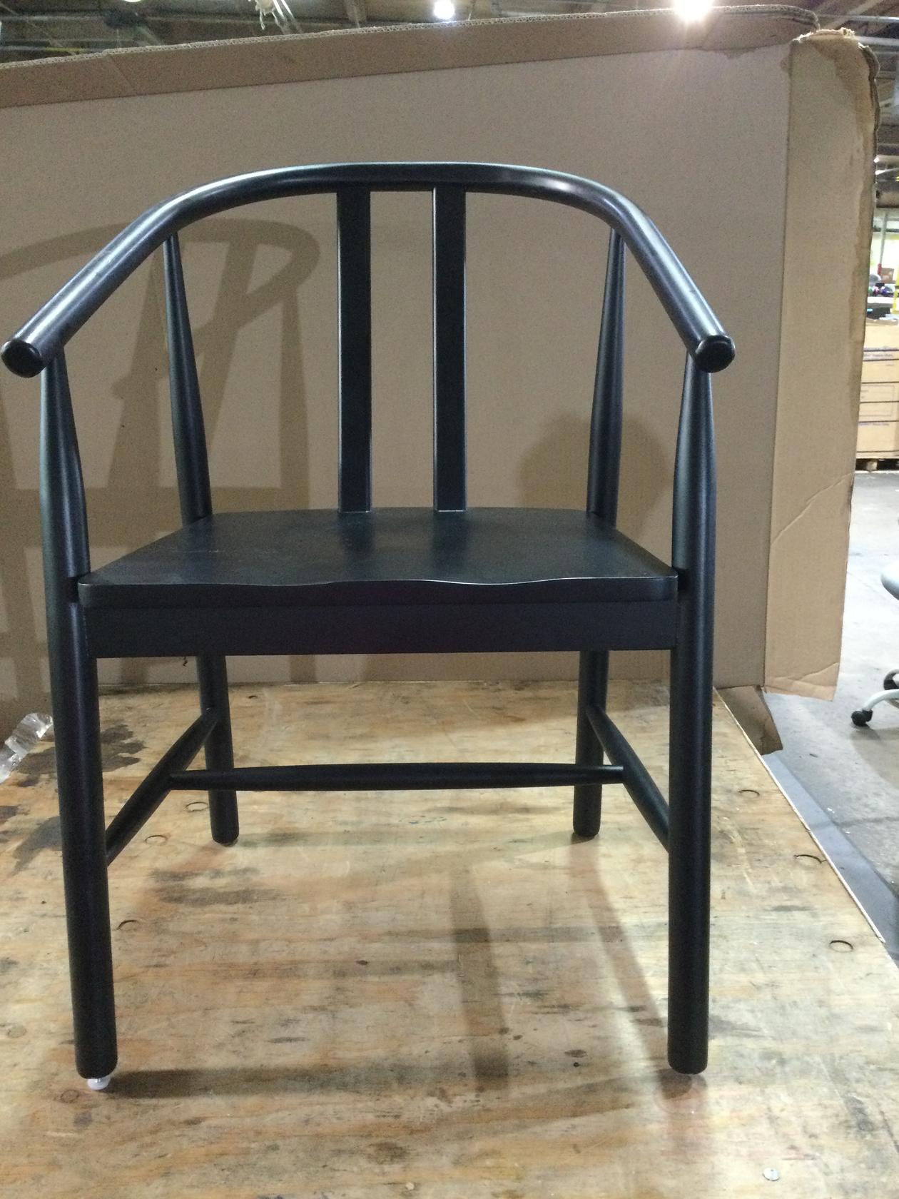 Black Garden Dining Chairs Ukiah Noble House Max Tufted Wing Back