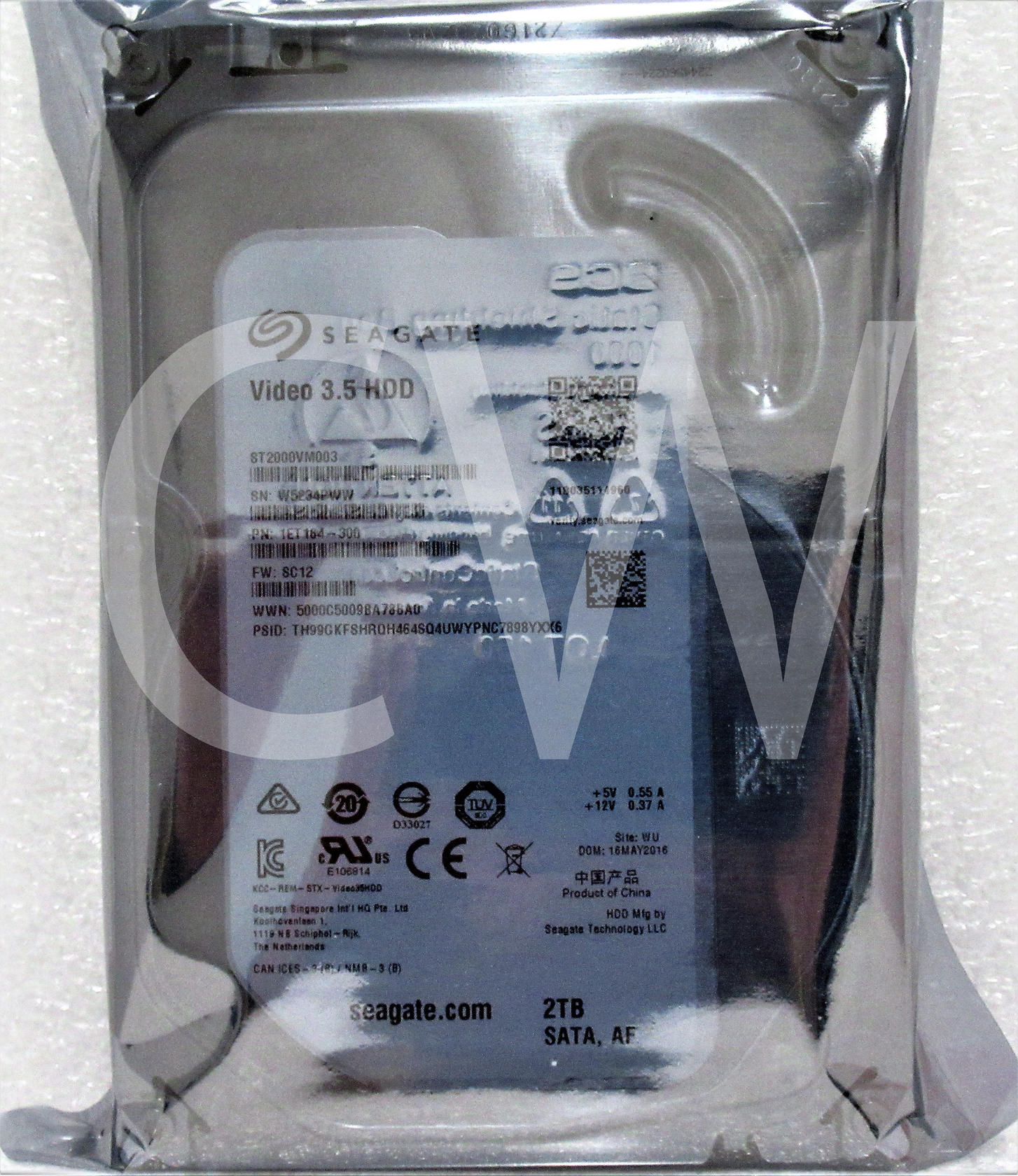 Seagate VIDEO ST2000VM003 1ET164 2TB 2TB 5900RPM 6Gbps 3.5