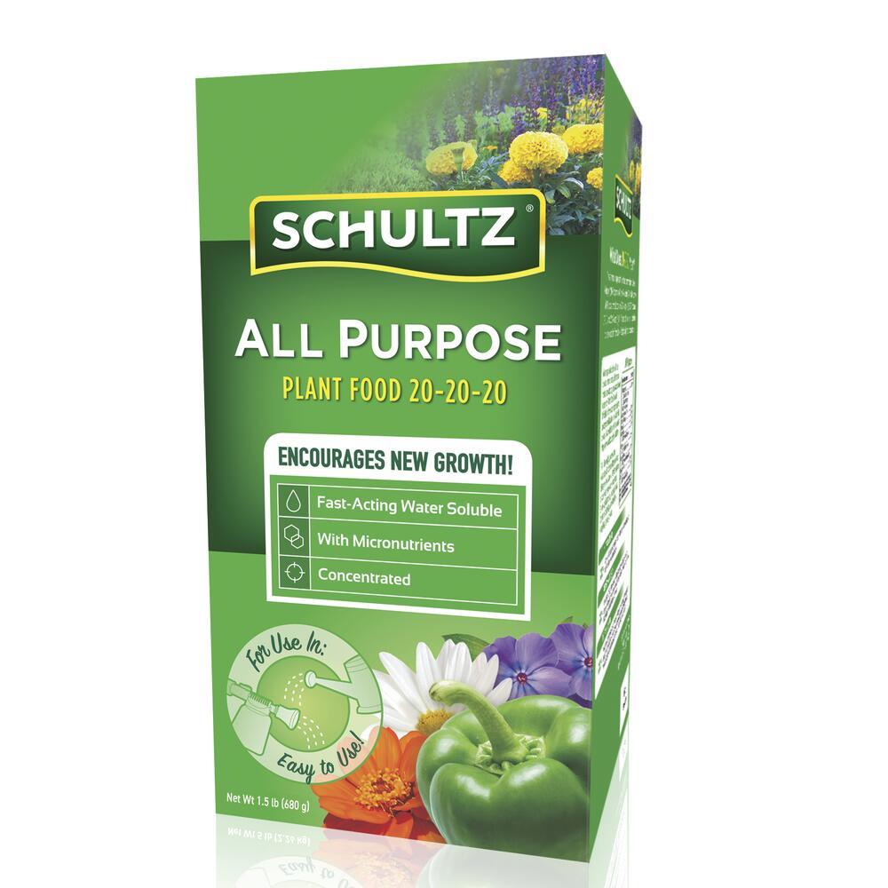 Schultz All Purpose Plant Food 20-20-20 Fast Acting Water Soluble