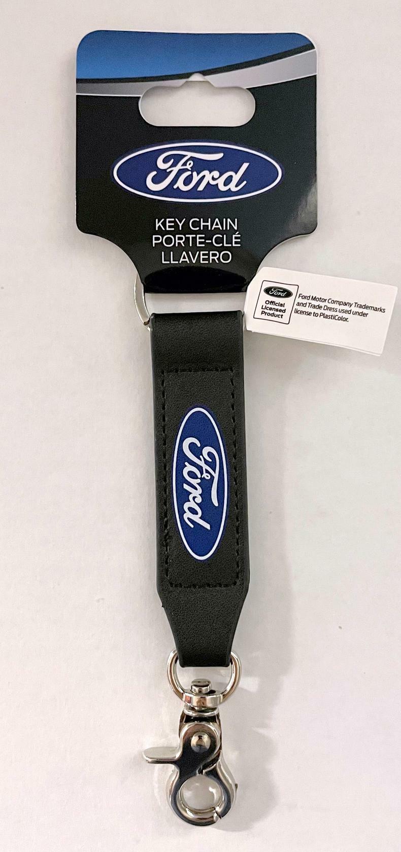 Ford Key Chain Ford Blue Oval Fob Strap Zipper Pull Licensed
