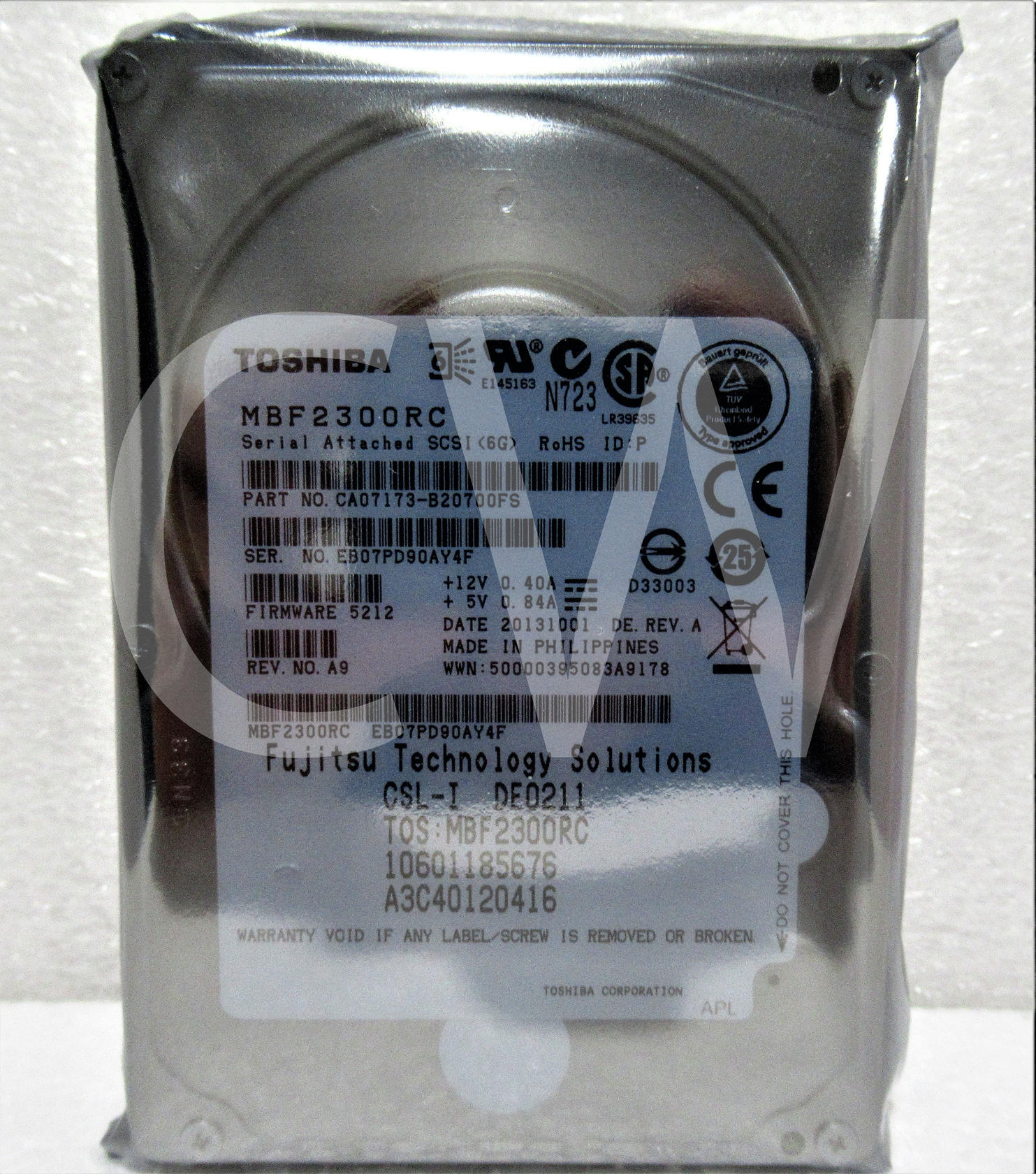 MBF2300RC Toshiba CA07173 300GB 10K RPM 6Gbps 2.5