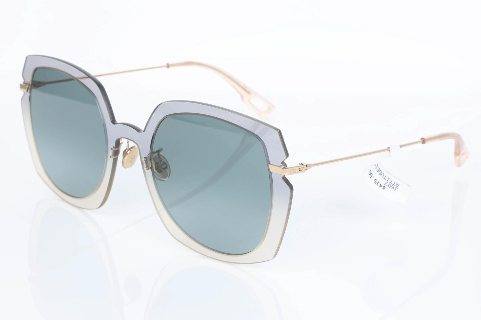 Dior Eyewear Dior Diorattitude1 Grey Pink Sunglasses VeryDior M1U Transparent Pink Mask Sunglasses | DIOR main image 2