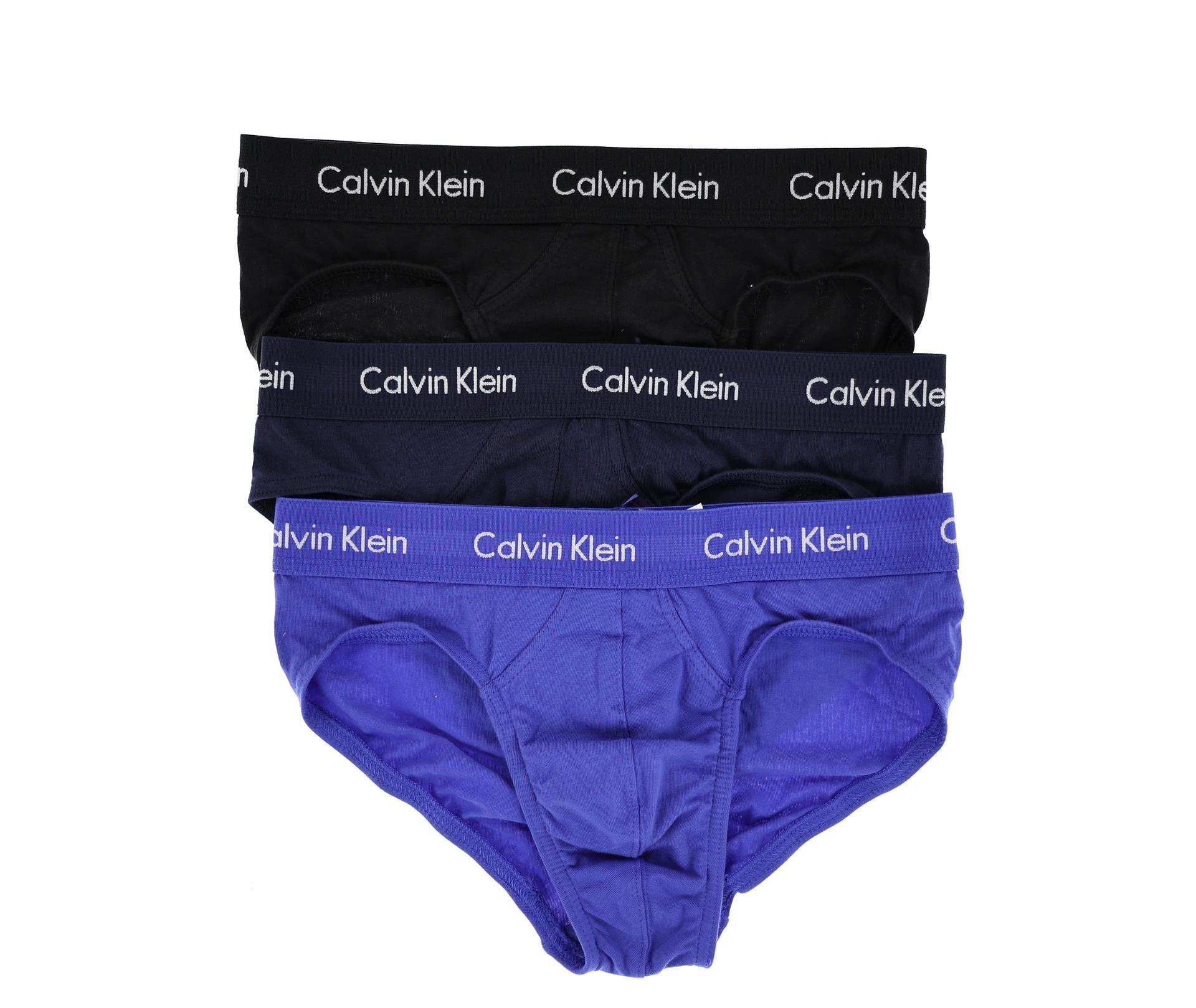 Calvin Klein 280697 Modern Structure 3-Pack Hip Brief, Color Black