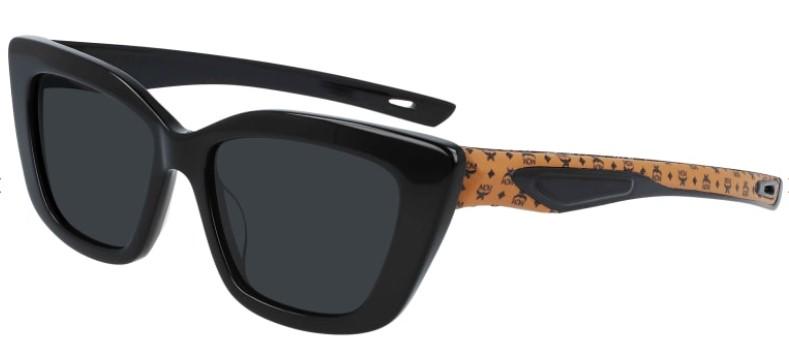 NEW MCM 704SL 003 Black & Cognac Visetto Sunglasses with  display picture 1