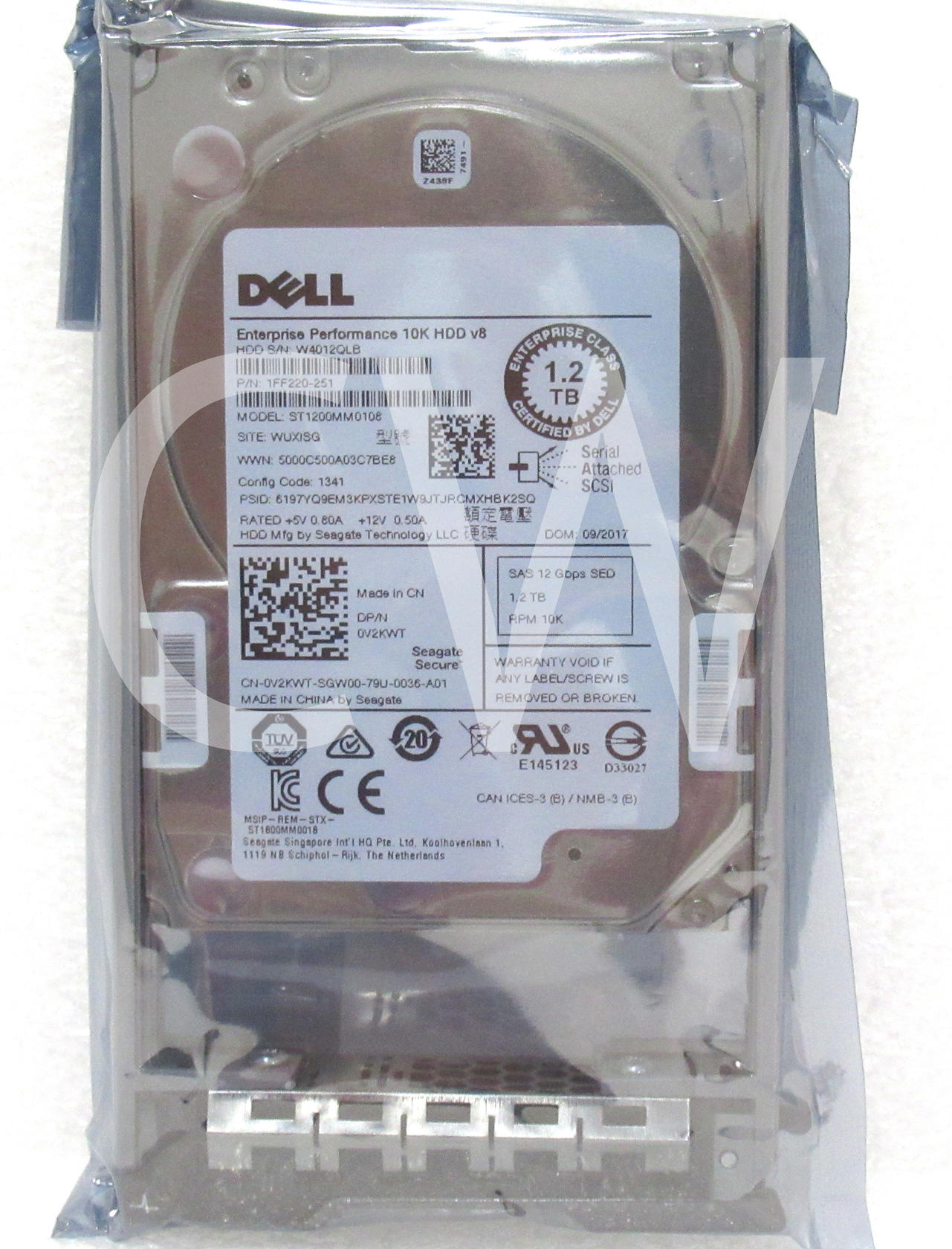 V2KWT 0V2KWT ST1200MM0108 Dell 1.2TB 10K RPM 12Gb/s 2.5