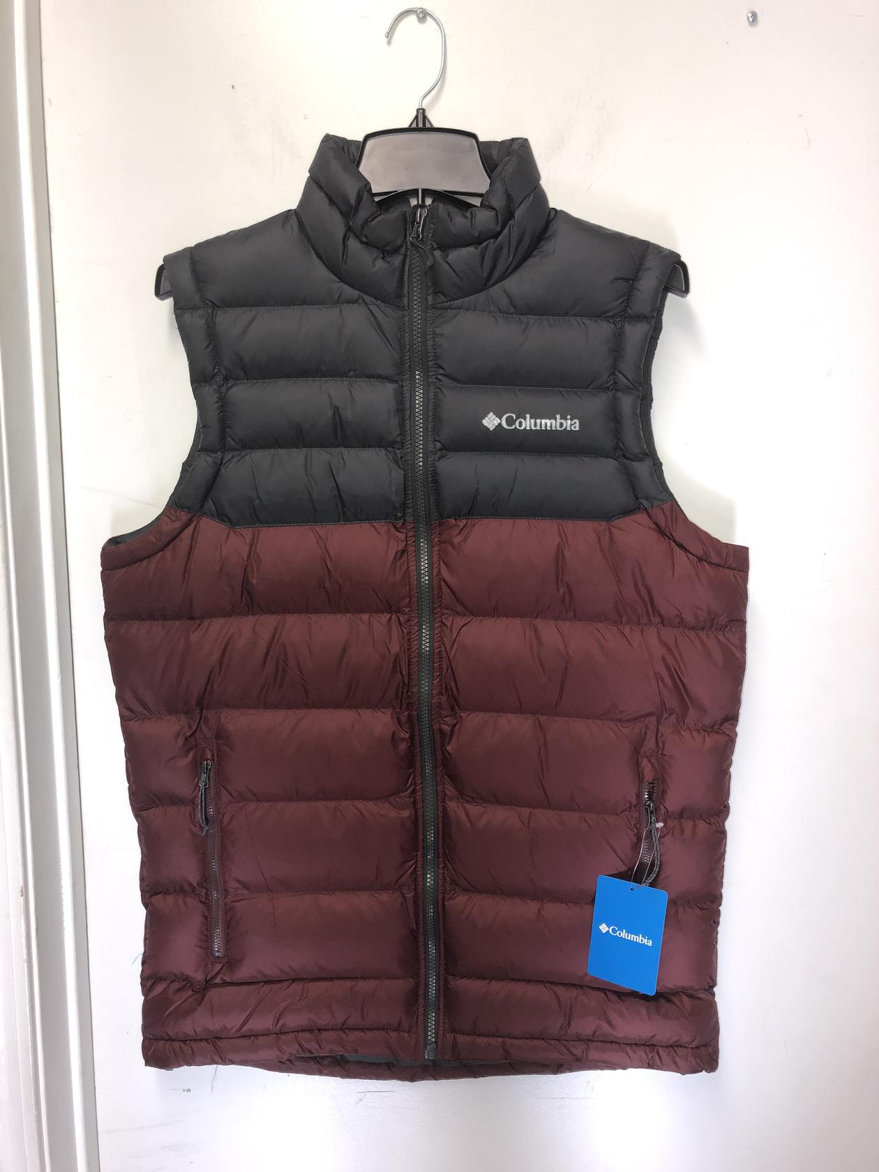 JPN：L ] Columbia DOWN VEST GREEN コロンビア ダウンベスト