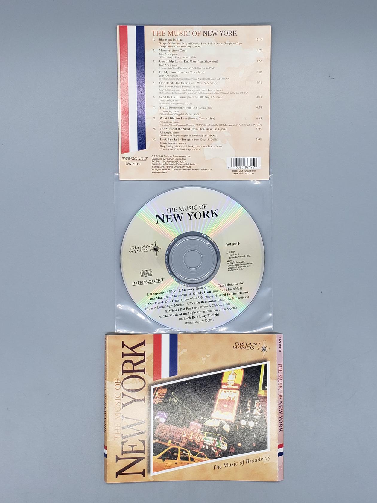 The Music Of New York (CD) No Case No Tracking 15095891921| eBay