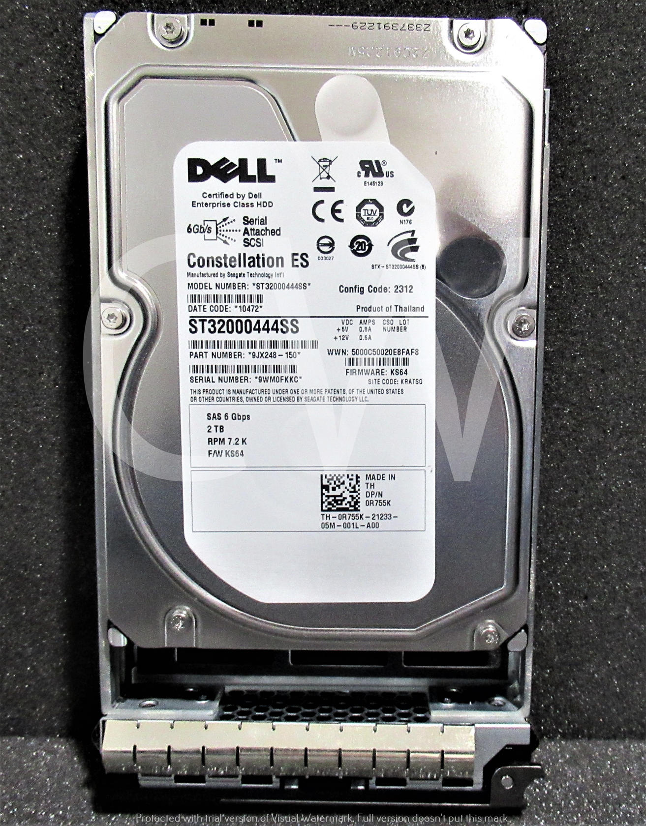 Dell R755K ST32000444SS 2TB 7.2K RPM 6Gb/s 3.5