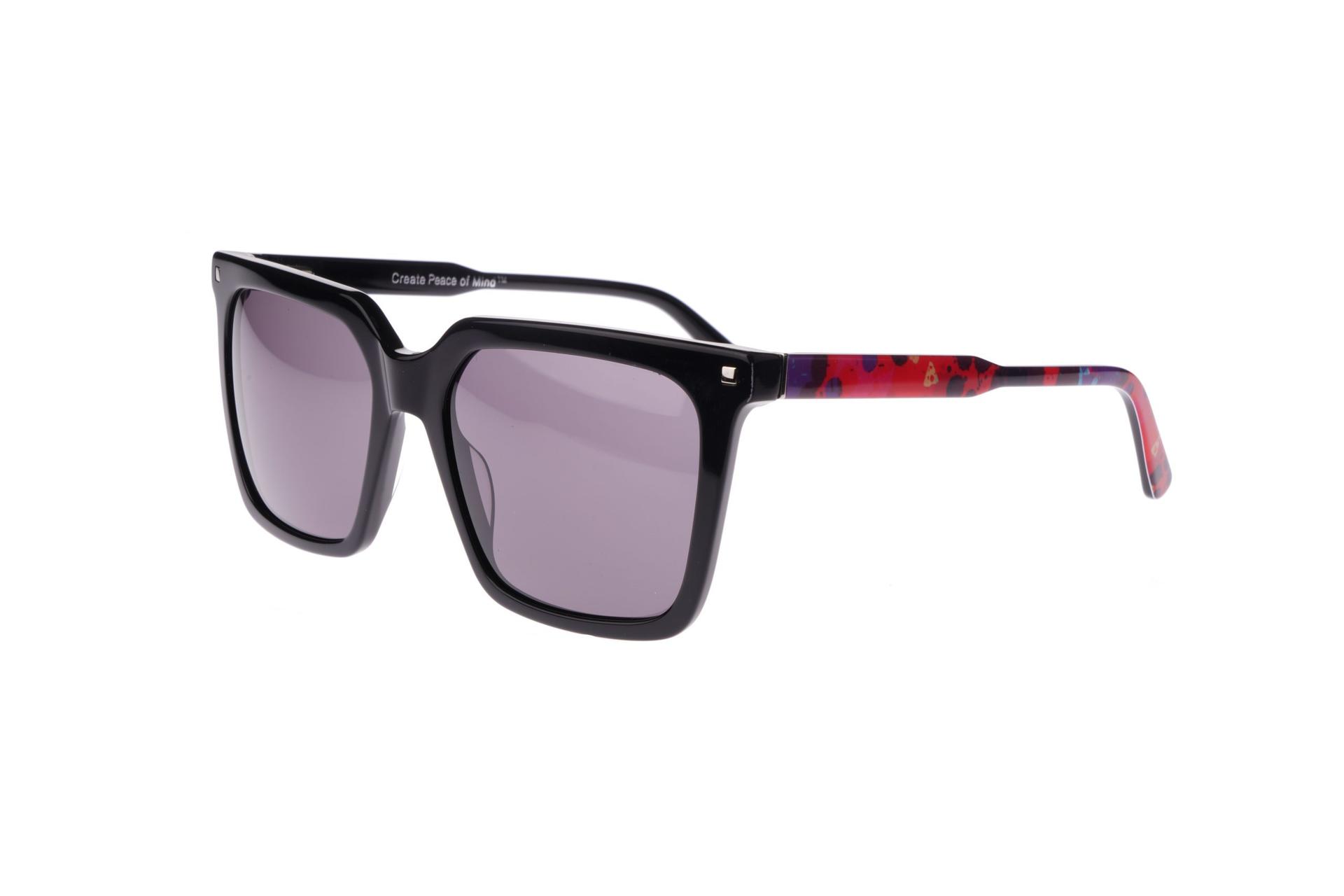 New PEACELOVE Black JOVIAL Sunglasses with Colorful Splatter  display picture 2