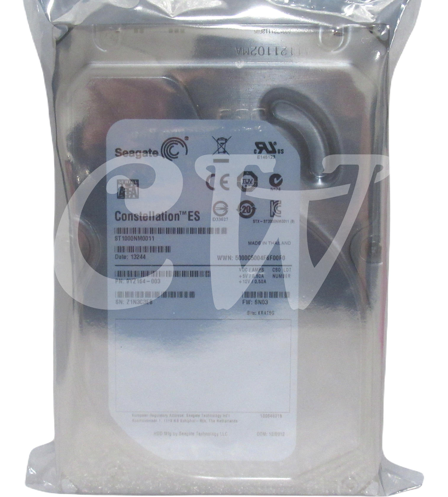 Refurbished: Seagate Constellation ES.3 ST1000NM0033 1TB 7200 RPM 128MB