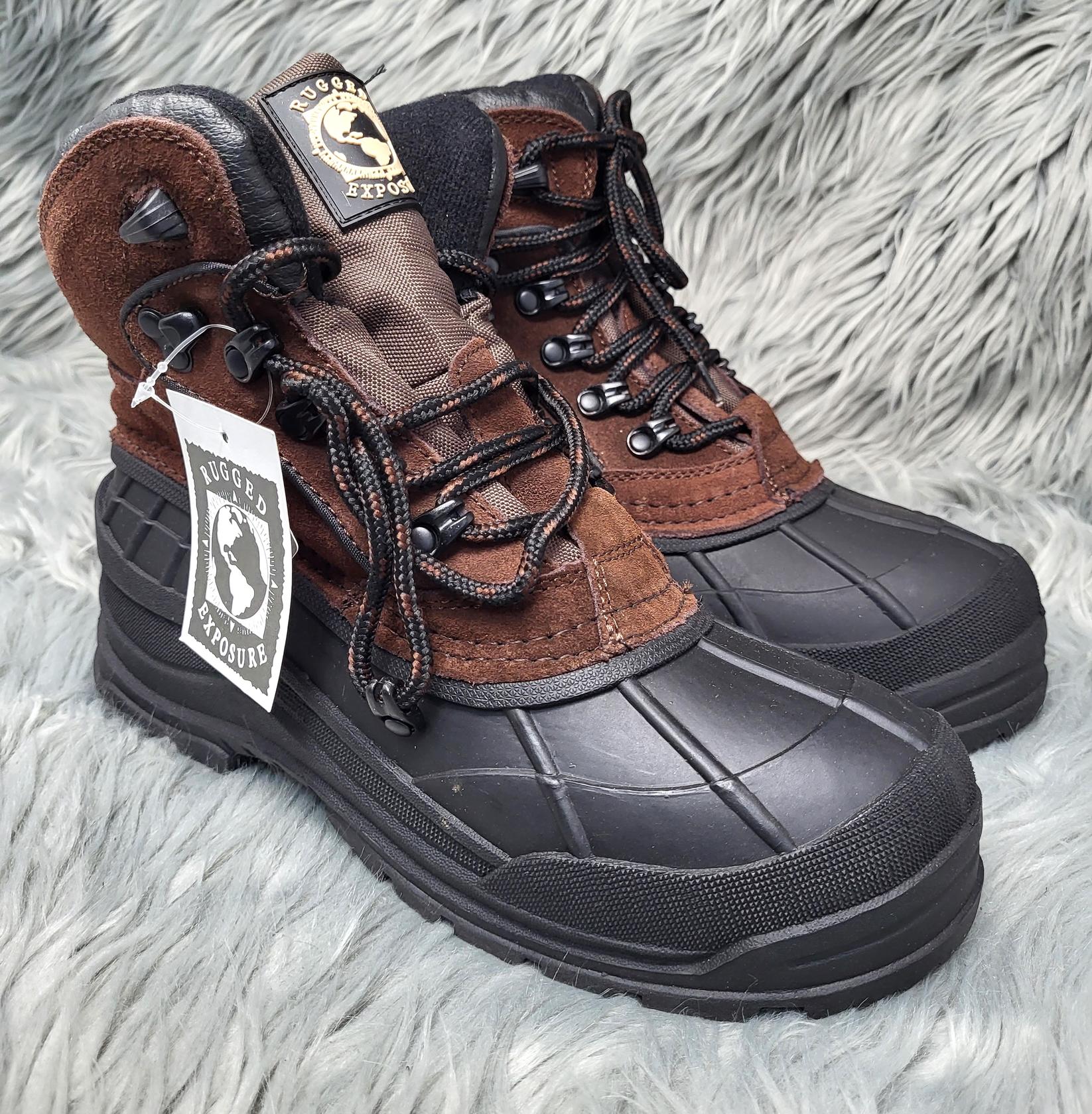 Men\'s Rugged Exposure Mammoth II  Winter Snow Boots Sz 12‎ Brown Men main image 3
