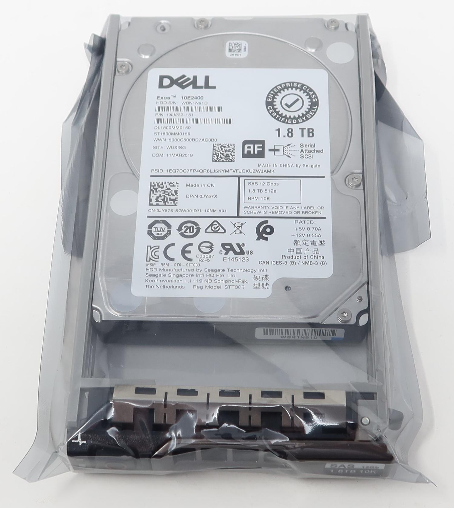 1XJ233-151 Dell 1.8TB 10K SAS 12G SFF Hard Drive | eBay