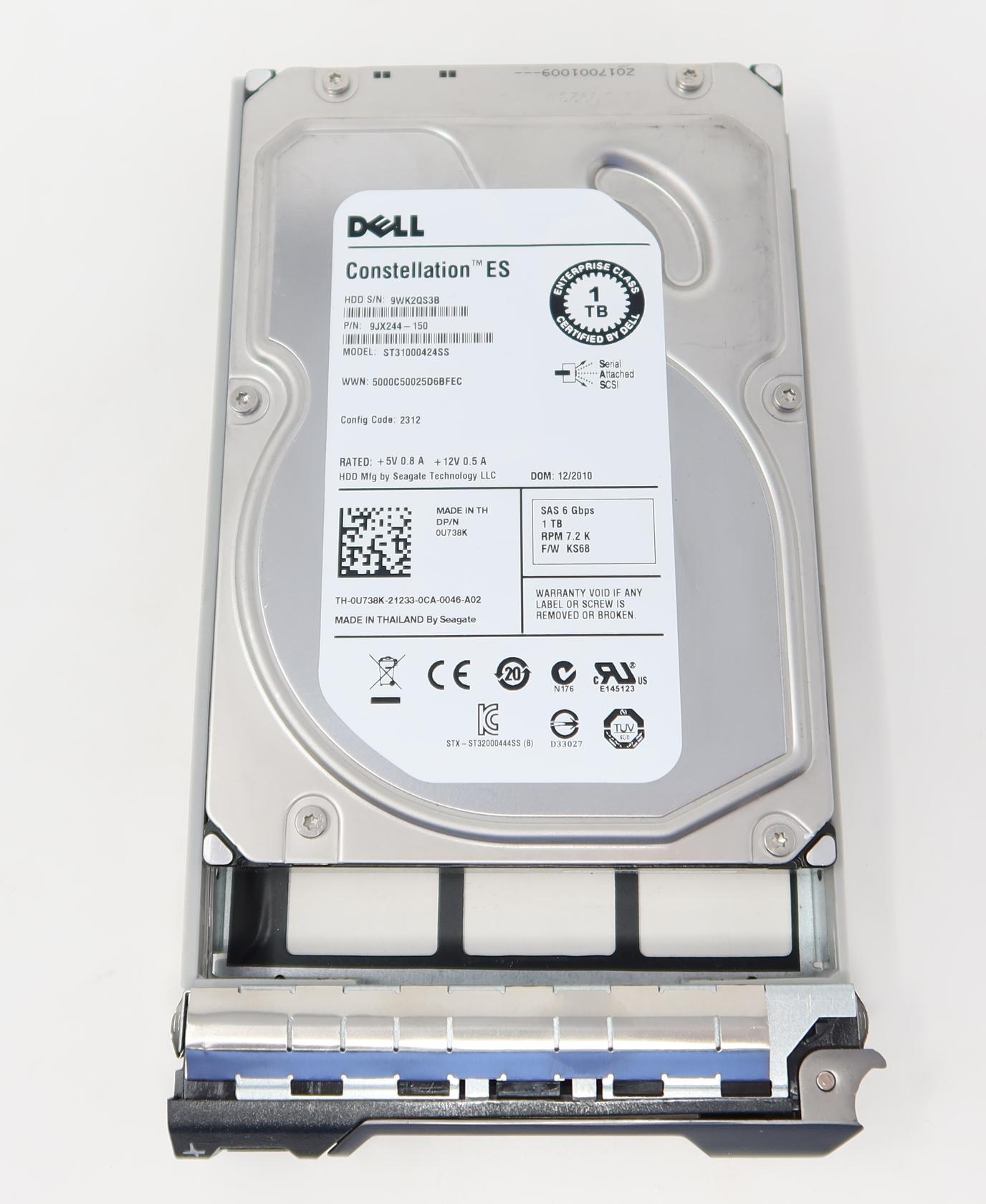 9JX244-150 Dell 1TB 7.2K SAS 6G LFF Hard Drive | eBay