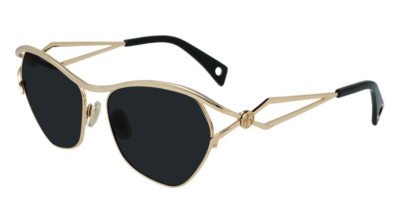 サングラス Lanvin Sunglasses LNV122SLB 714 Cat Eye Round LNV122SLB sunglasses Gold | SmartBuyGlasses US