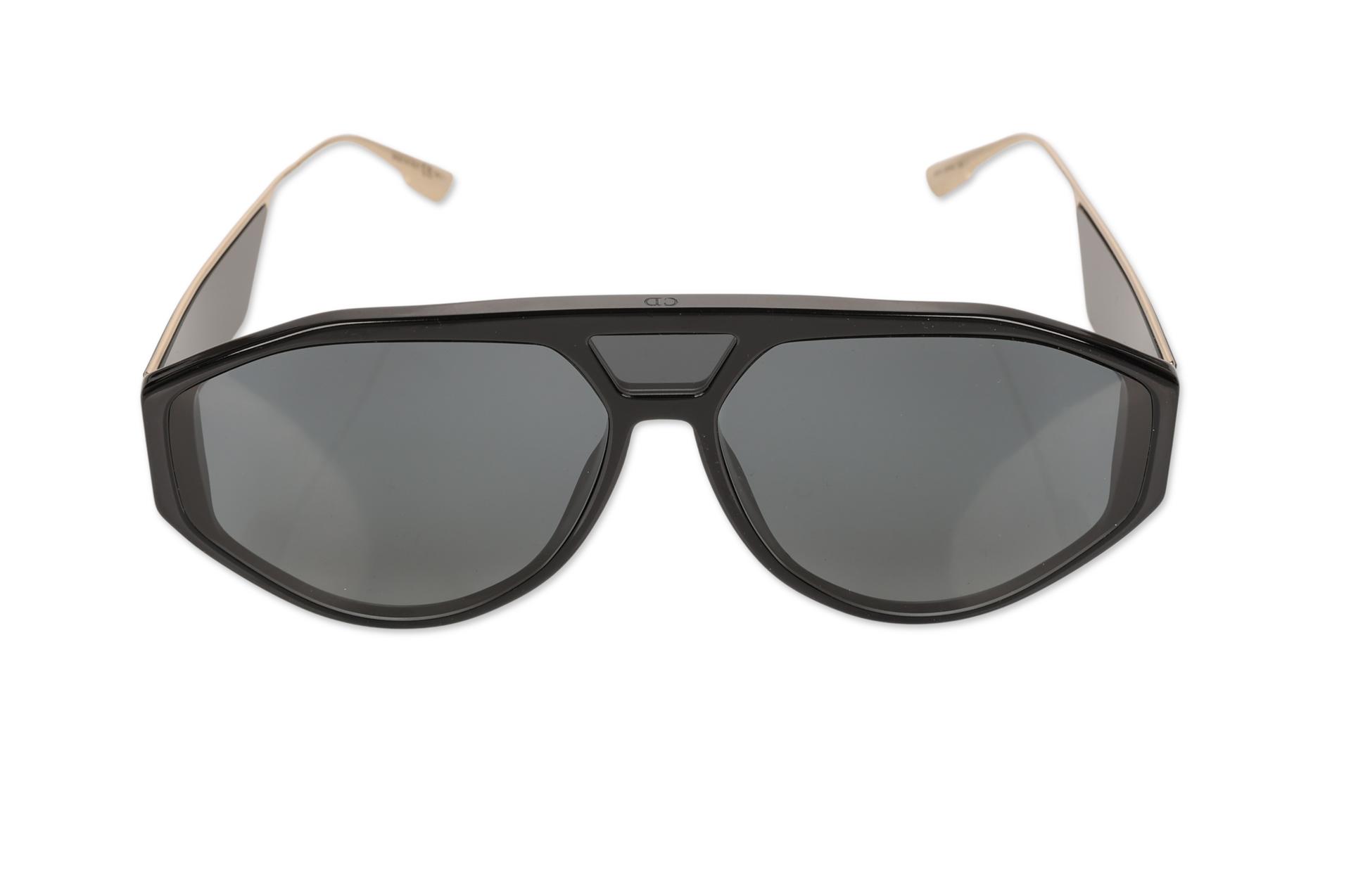 Christian Dior 302664 Dior Clan 1 Black/Gold Sunglasses | eBay