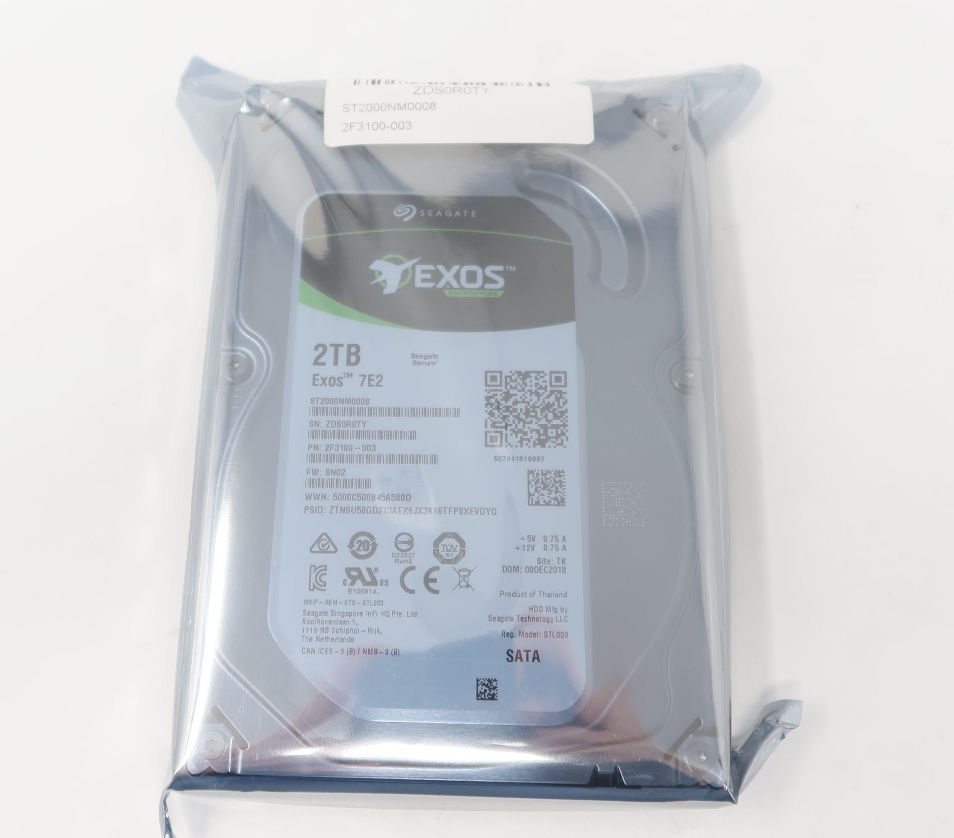 Seagate ST2000NM0008（3.5インチ HDD 2TB） ST2000NM0008 Seagate 2TB 7.2K 6Gb/s 128MB (512n) 3.5in SATA