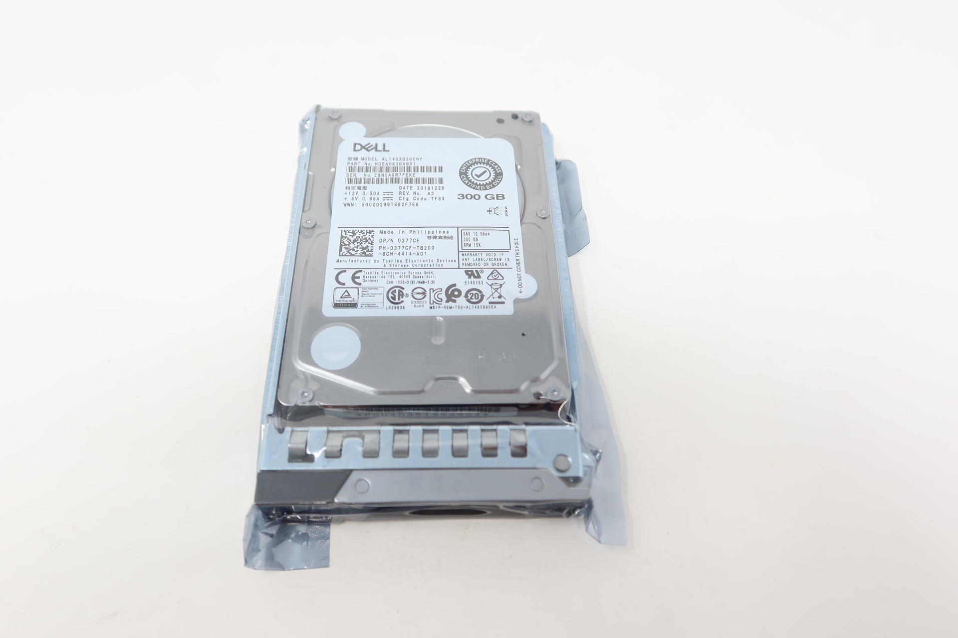 0377CF AL14SXB30ENY Dell 300GB 15K 12Gb/s SAS 2.5