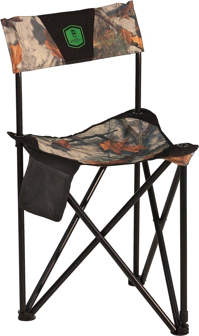 Tri-Leg Camo Folding Tri-pod Chair Seat w/ Back Hunting Hiking