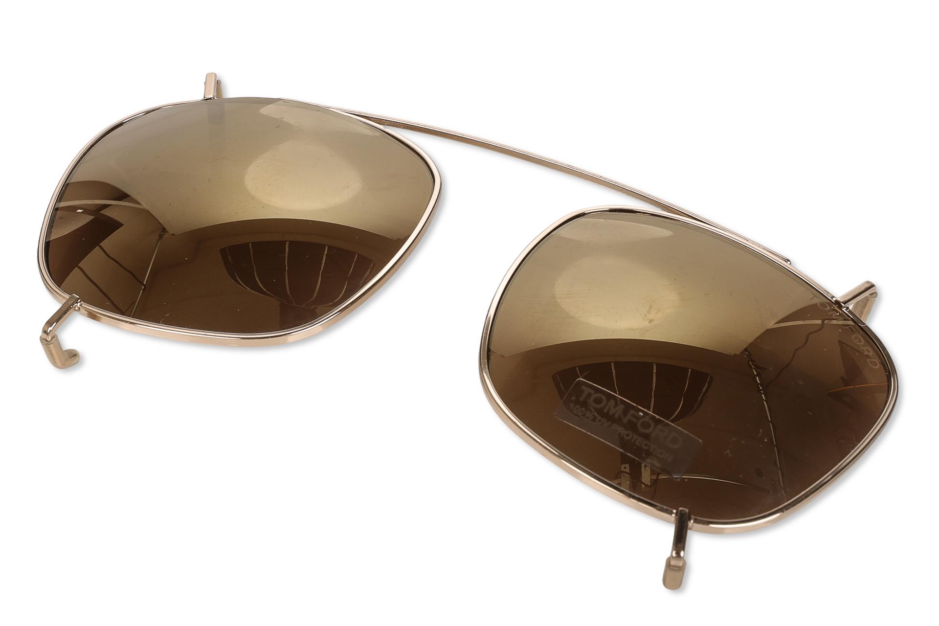 Sunglasses Tom Ford TF 5315-CL FT5315-CL 028 Gold Clip on | eBay display picture 3