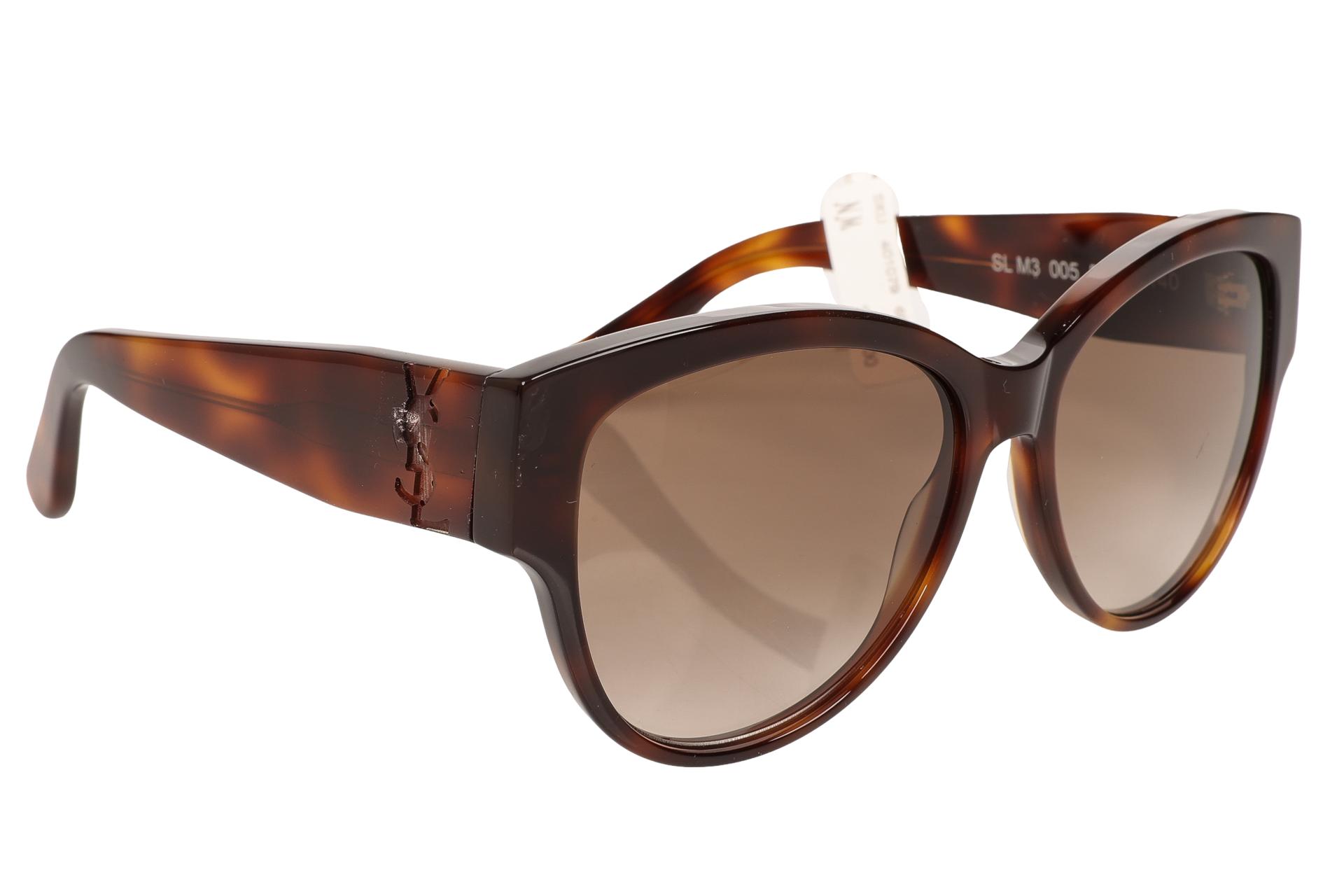 YVES SAINT LAURENT SL102 005 BLACK RED AUTHENTIC SUNGLASSES YSL 47 No Case Saint Laurent Sun SL M24/K 005 Sunglasses - US main image 4