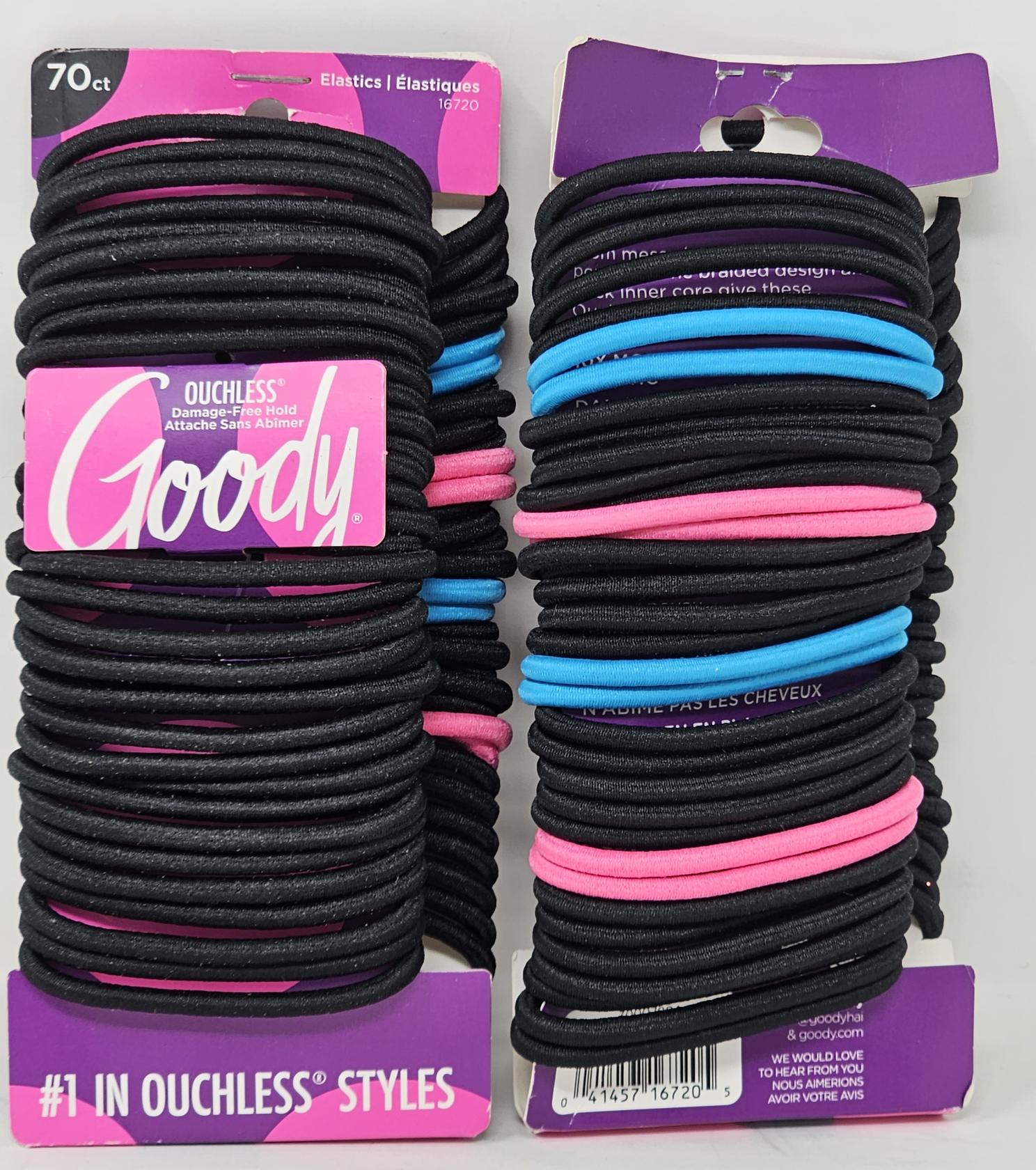 Goody Ouchless Black No Metal Elastics – Haargummis Ohne Metall