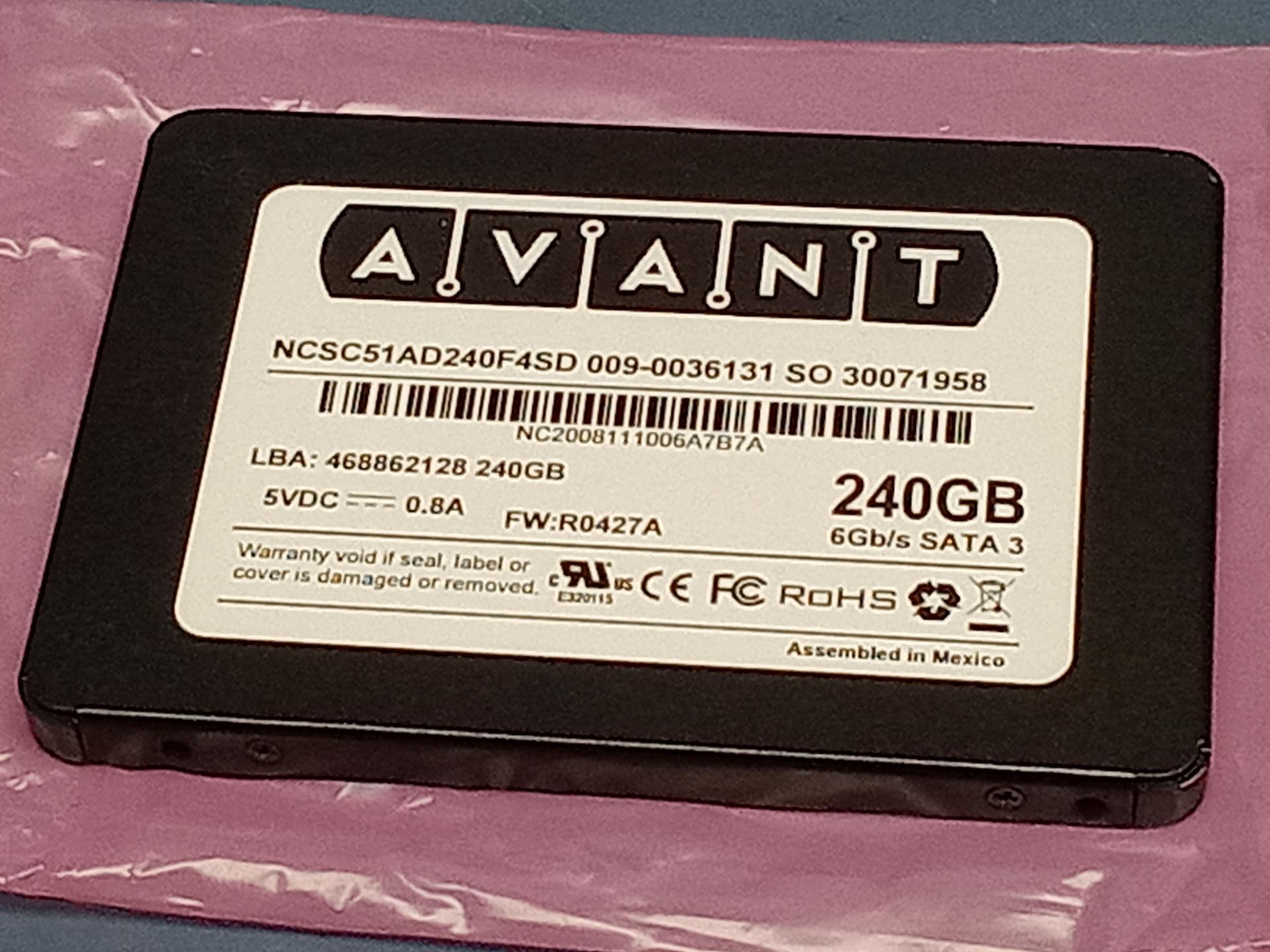 NCR - 009-0036131 - Avant 240GB SSD Solid State Drive for ATM | eBay
