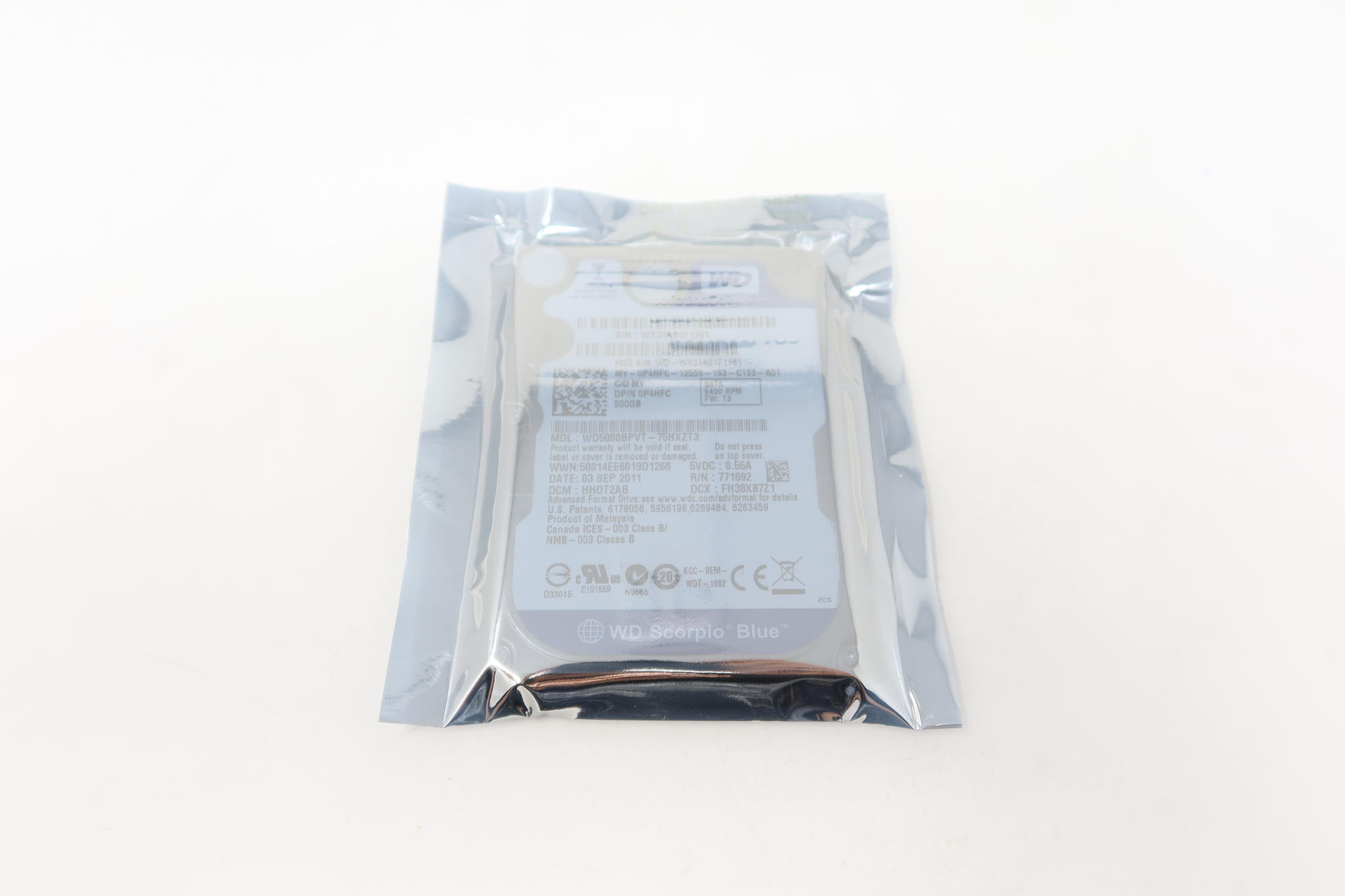 WD5000BPVT Western Digital WD Scorpio Blue 500GB 2.5