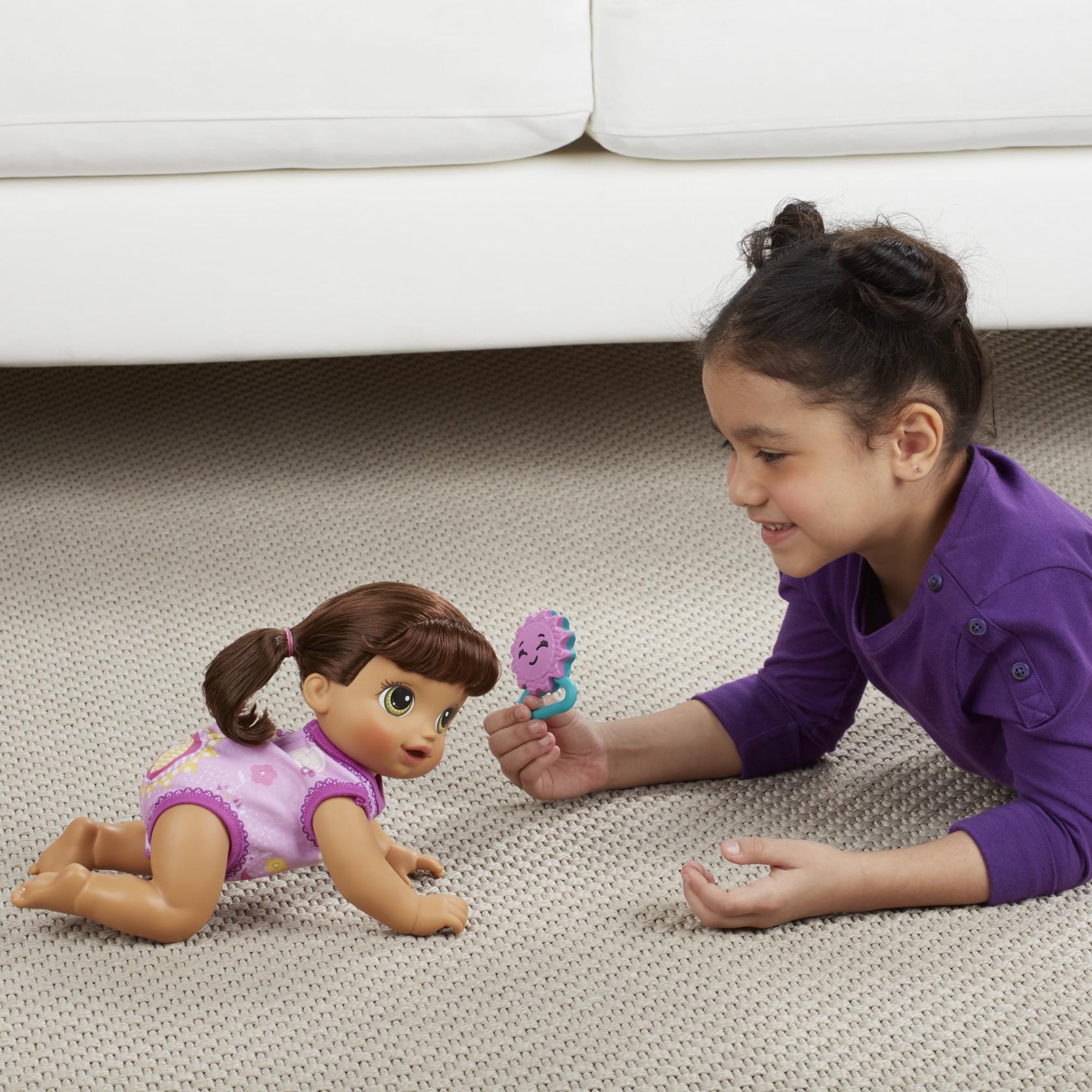 Baby Alive Baby Go Bye Bye Brunette + Bonus Accessories - NEW
