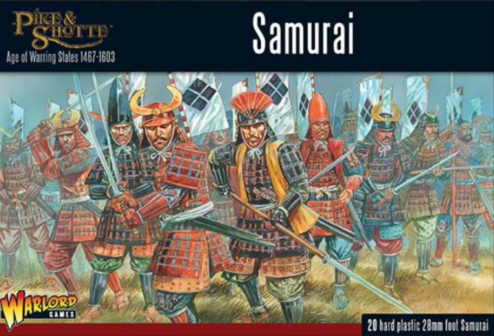 Miniaturas Samurai A Caballo Pike & Shotte Warlord Games - 12 Figuras Plástico 28mm