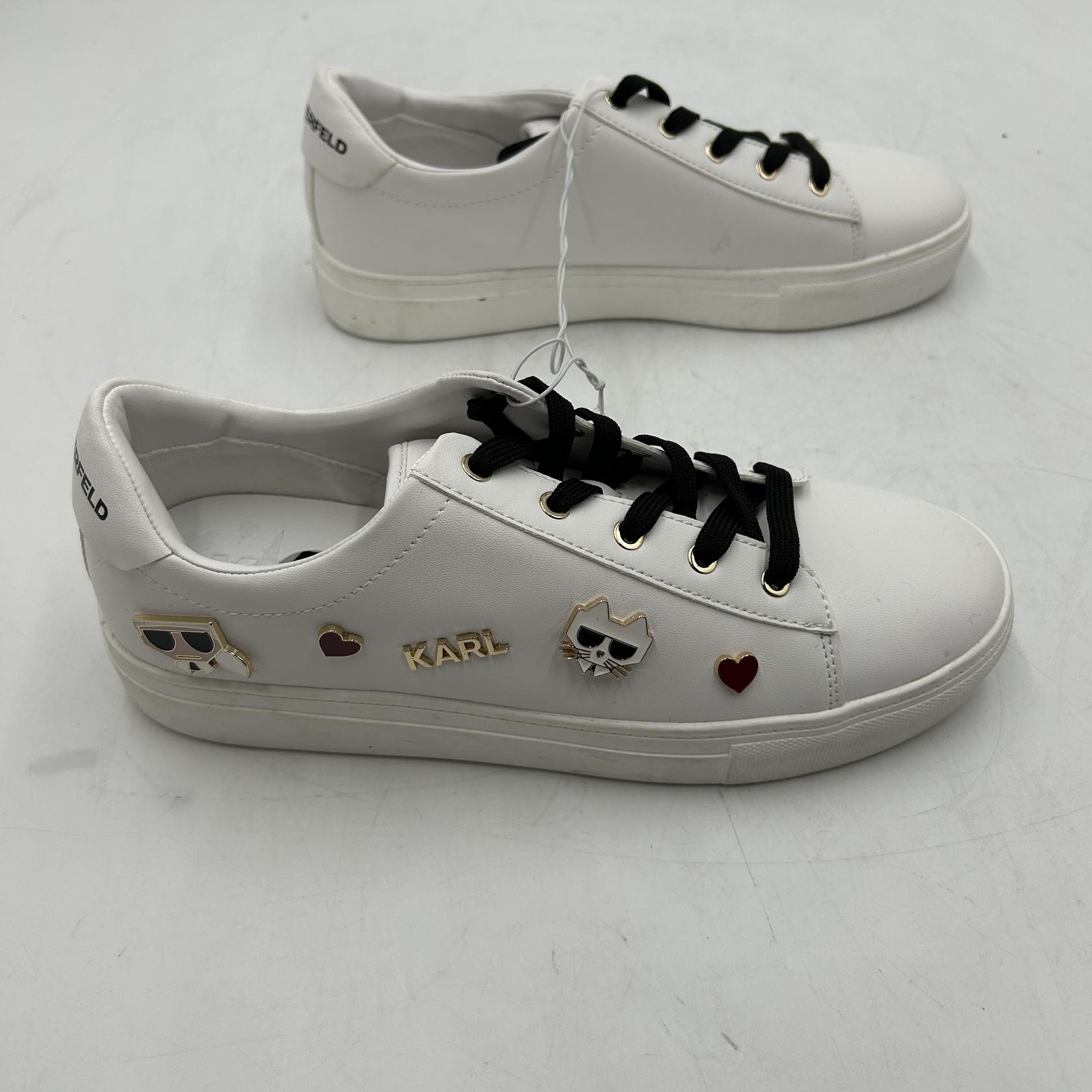 Karl Lagerfeld Cate Pins Lace Up Sneaker Shoes, 9.5 US (EU  display picture 2