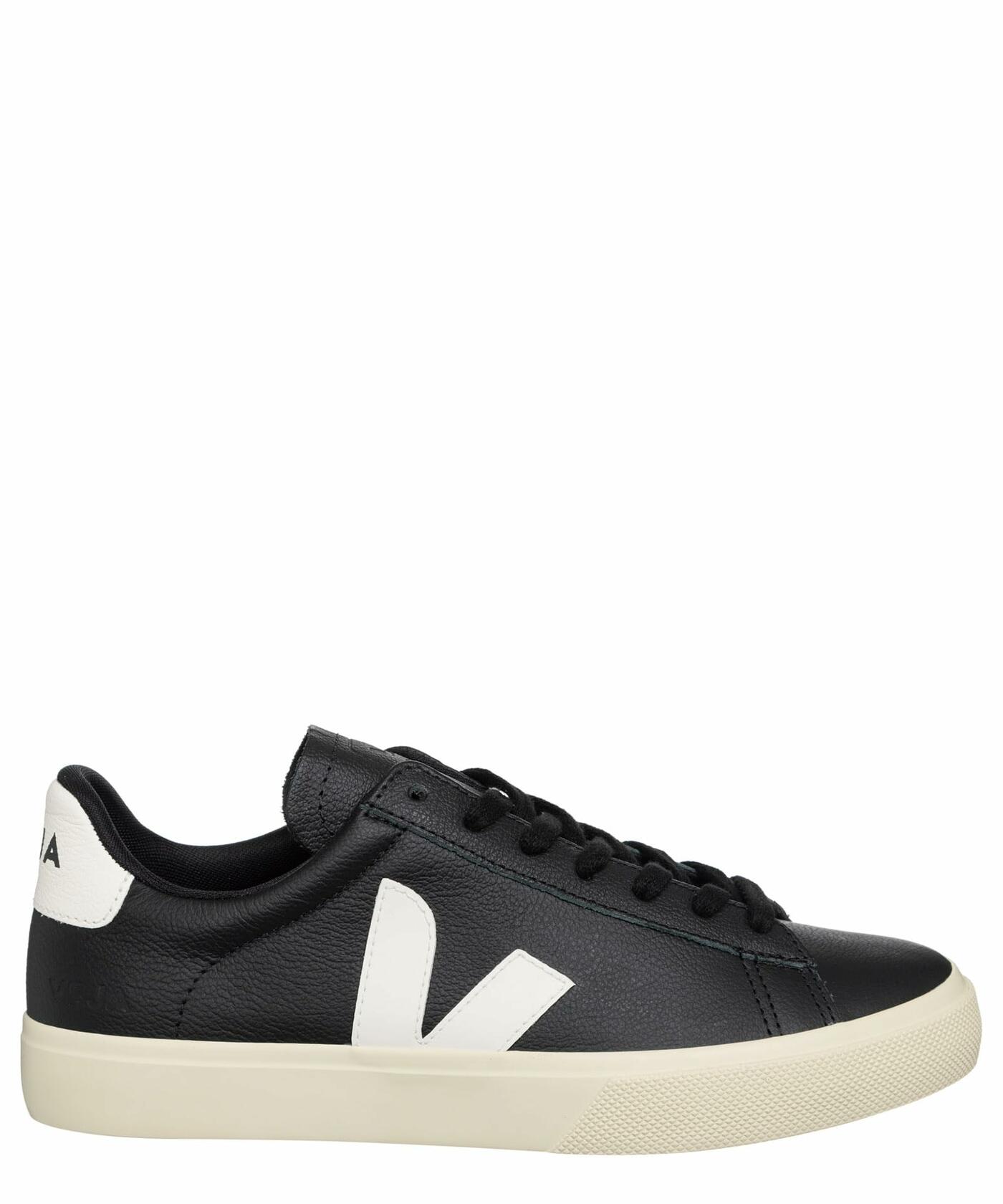 スニーカー VEJA Woman Sneakers Black CP0501215 BLACK-WHITE Veja Campo Leather Lace-Up 'Black White' CP0501215