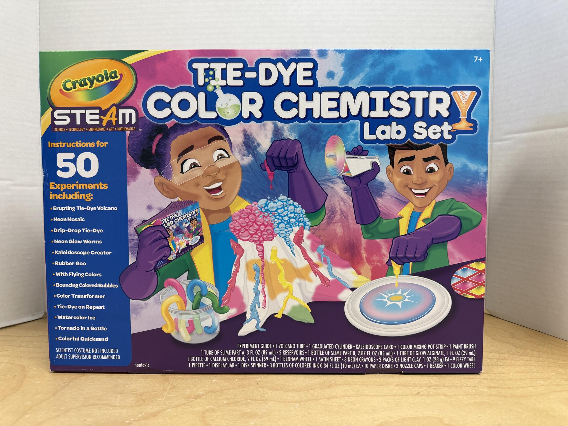 Crayola Tie Dye Color Chemistry Set for Kids, STEAM/STEM