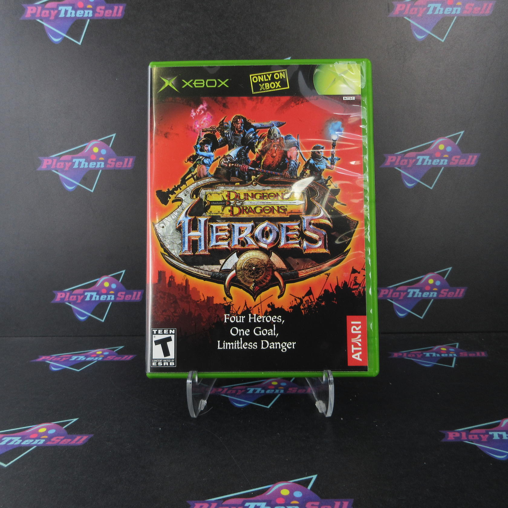 DUNGEONS ＆ DRAGONS HEROES XBOX　ATARI　シール Dungeons & Dragons Heroes Xbox + Stickers Complete - 1 Year