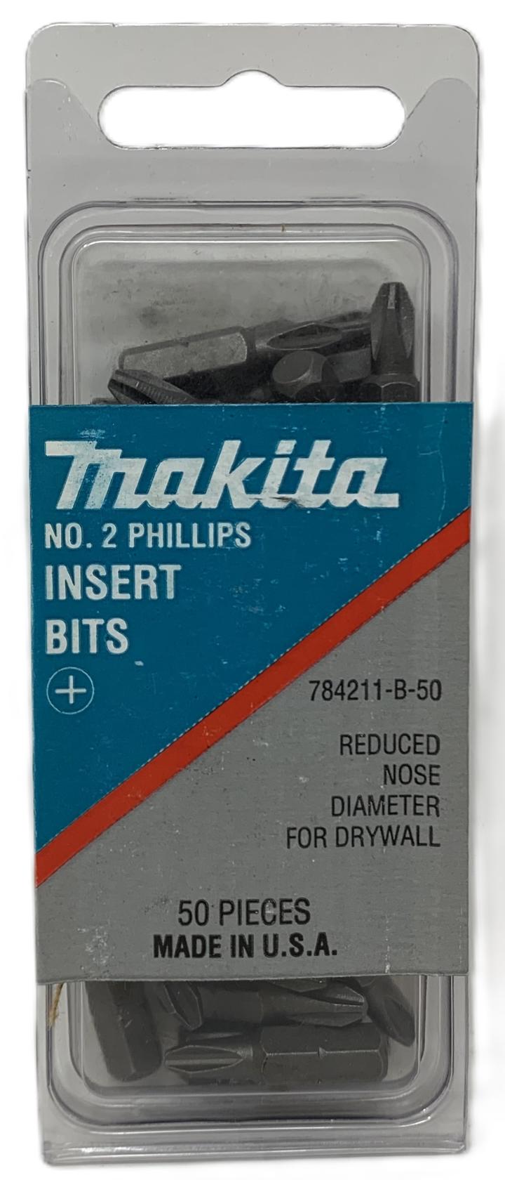 Makita No.2 Phillips Insert Bit (784211-B) - Reduced Nose Diameter