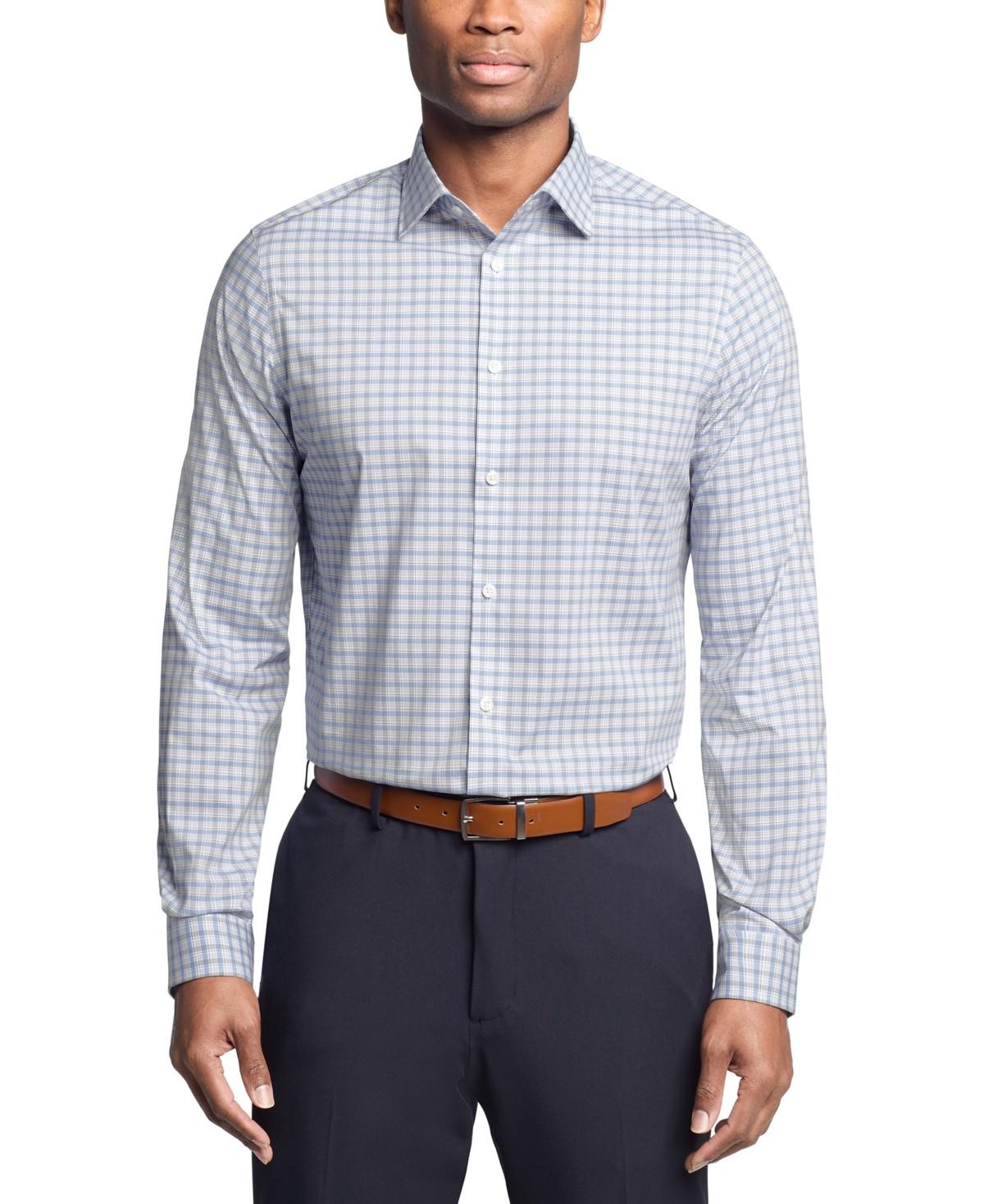 Michael Kors Men's Regular-Fit Comfort Stretch Check Dress