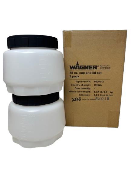 Wagner 2-Pack 48 Oz Paint Cup and Lid Set 0520012 For the Flexio 