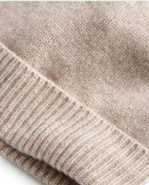 Charter Club Luxury 100% CASHMERE Cash Hat. Beanie Hat Taupe is Color  SALE Charter Club 100% Cashmere Cuffed Beanie Pearl Taupe Heather  main image 2
