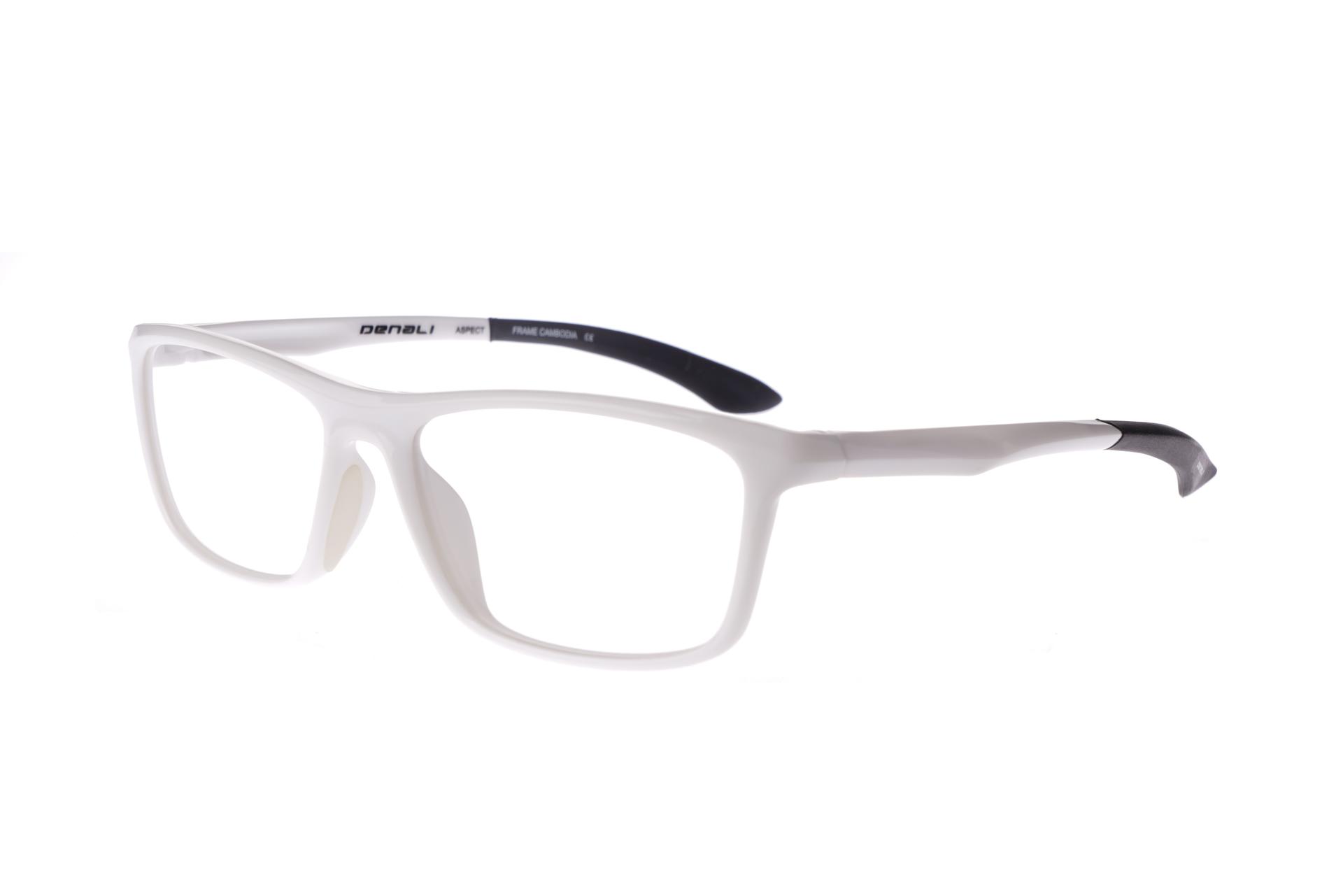 New DENALI Eyewear White & Black ASPECT Eyeglasses 54/16/142 